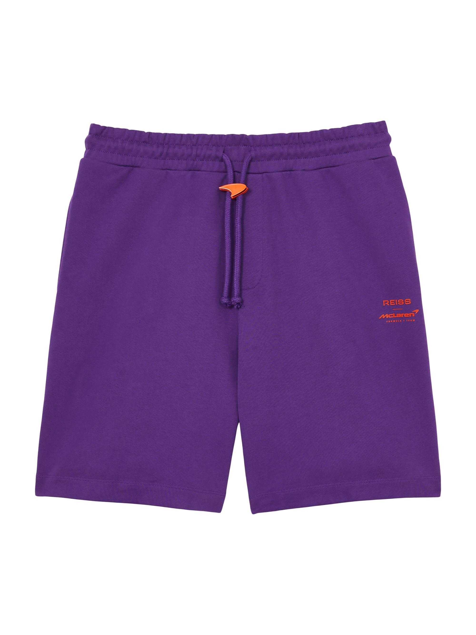 Reiss Men's  x McLaren F1 Team Knox Drawstring Shorts - Purple