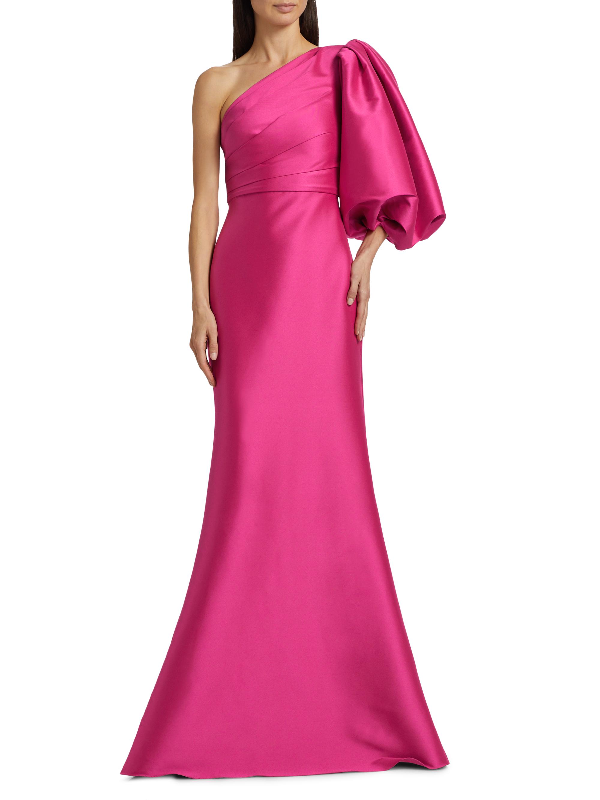 green emerald velvet dress Miss Circle Women's Najwa Baby Pink Ruched Breast Drop Waist Maxi Dress main image 1