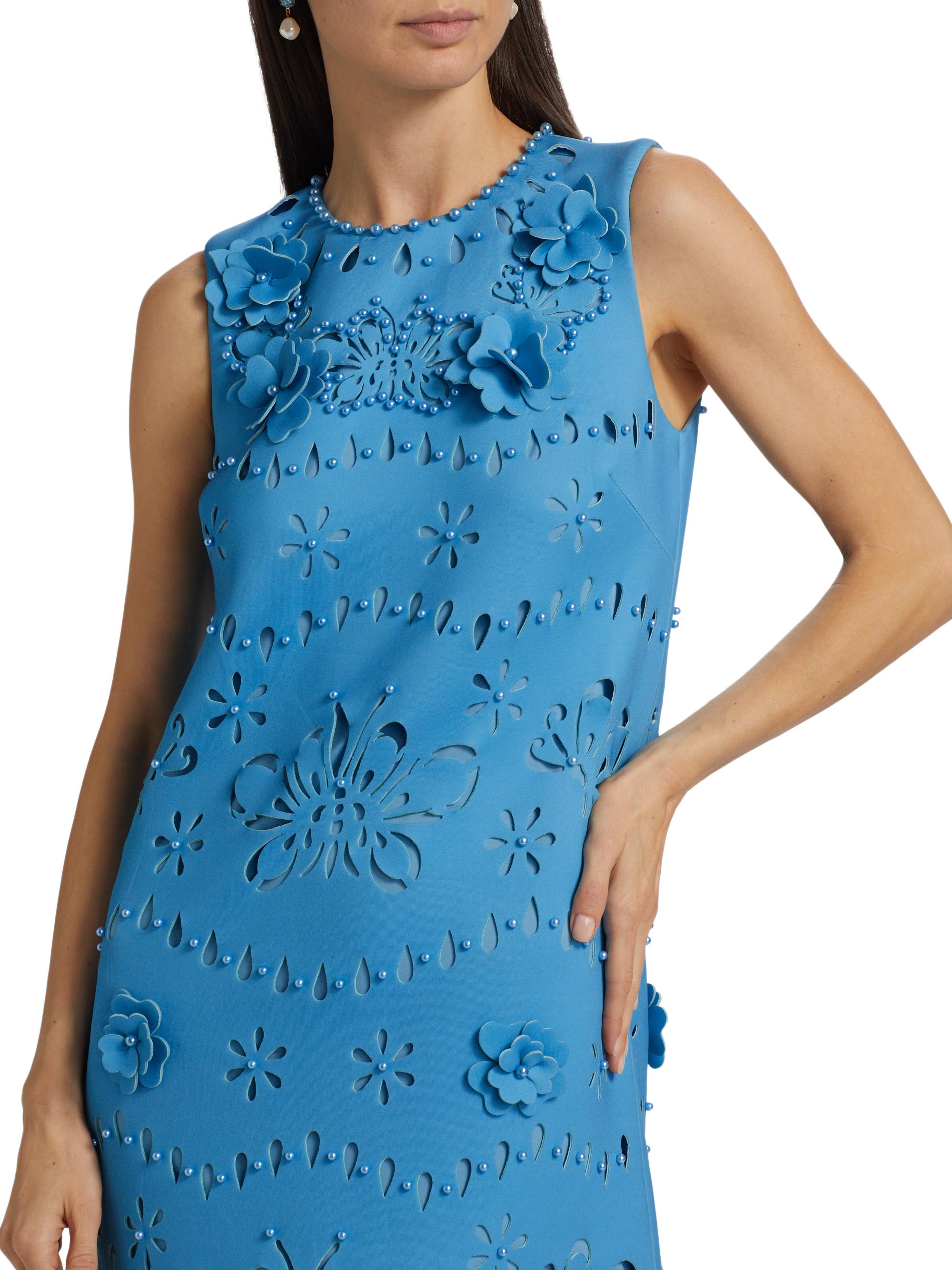 Badgley Mischka Laser-Cut Scuba Sheath Gown | Saks Fifth Avenue