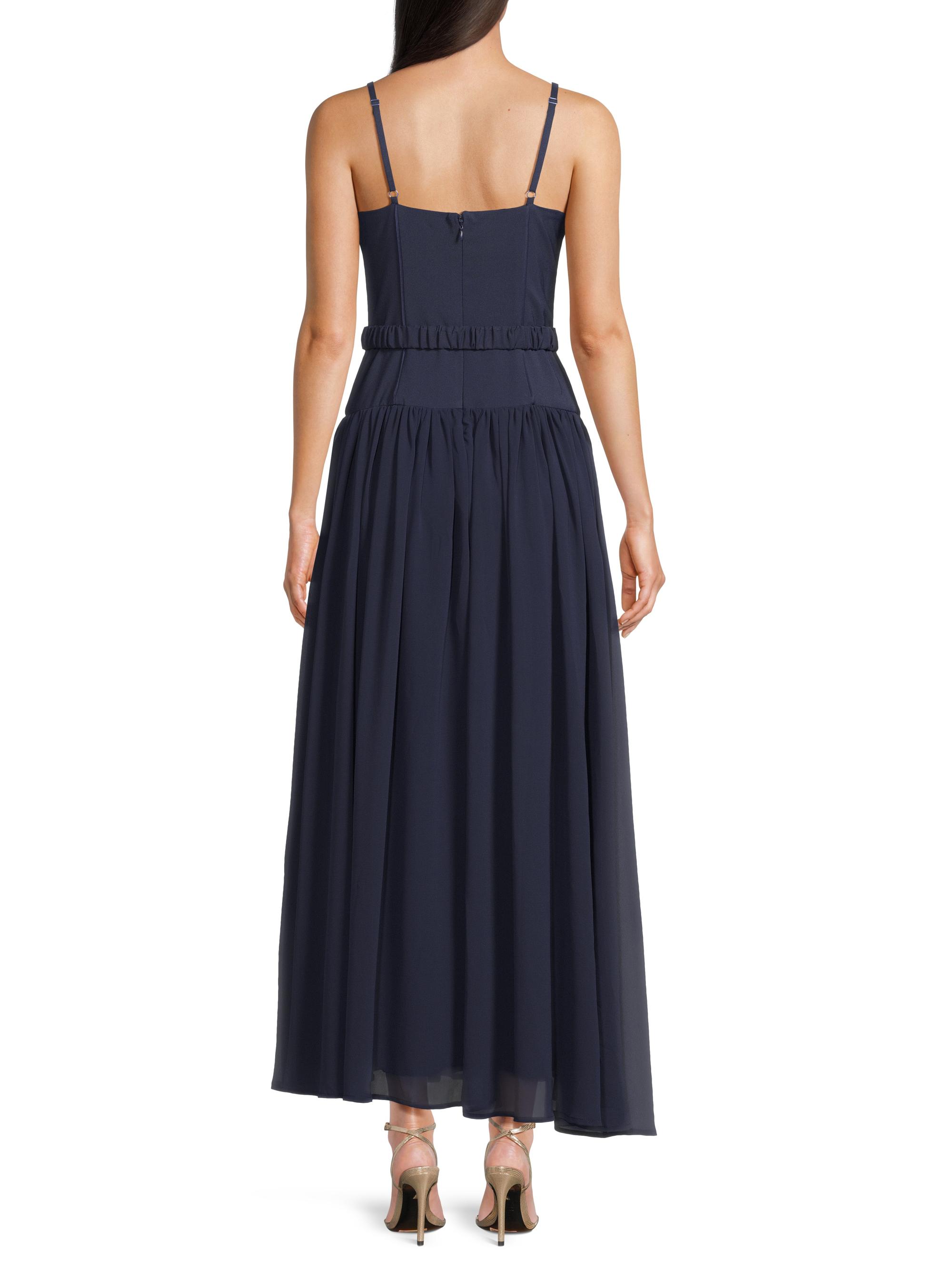 knee length dresses for ladies Halter Bow Tie Back Ruched Bust Maxi Dress – Parthea Fashion