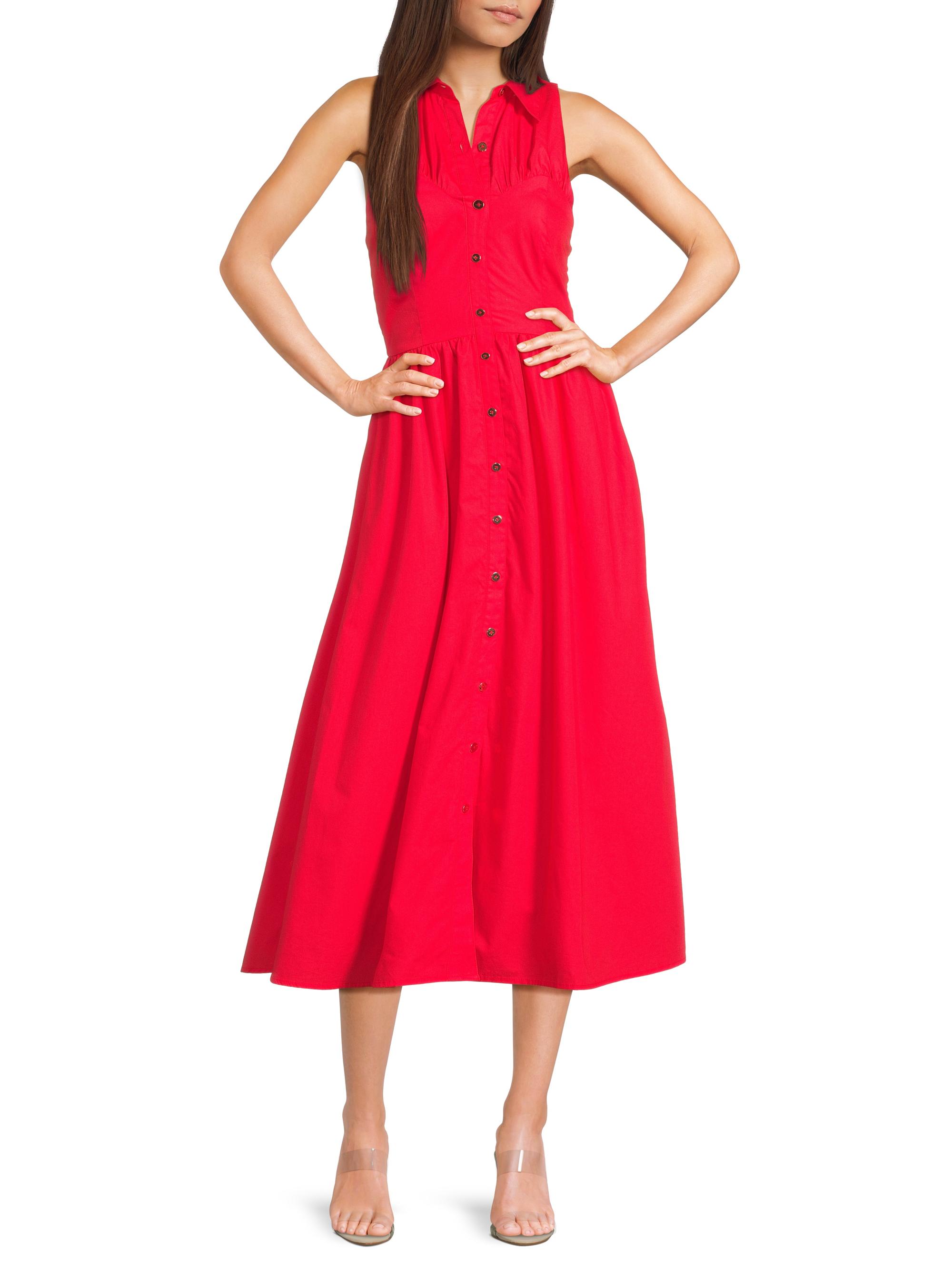 hutch joanna sleeveless v neck a line maxi dress Hutch Joanna Floral Accordion Pleat Gown