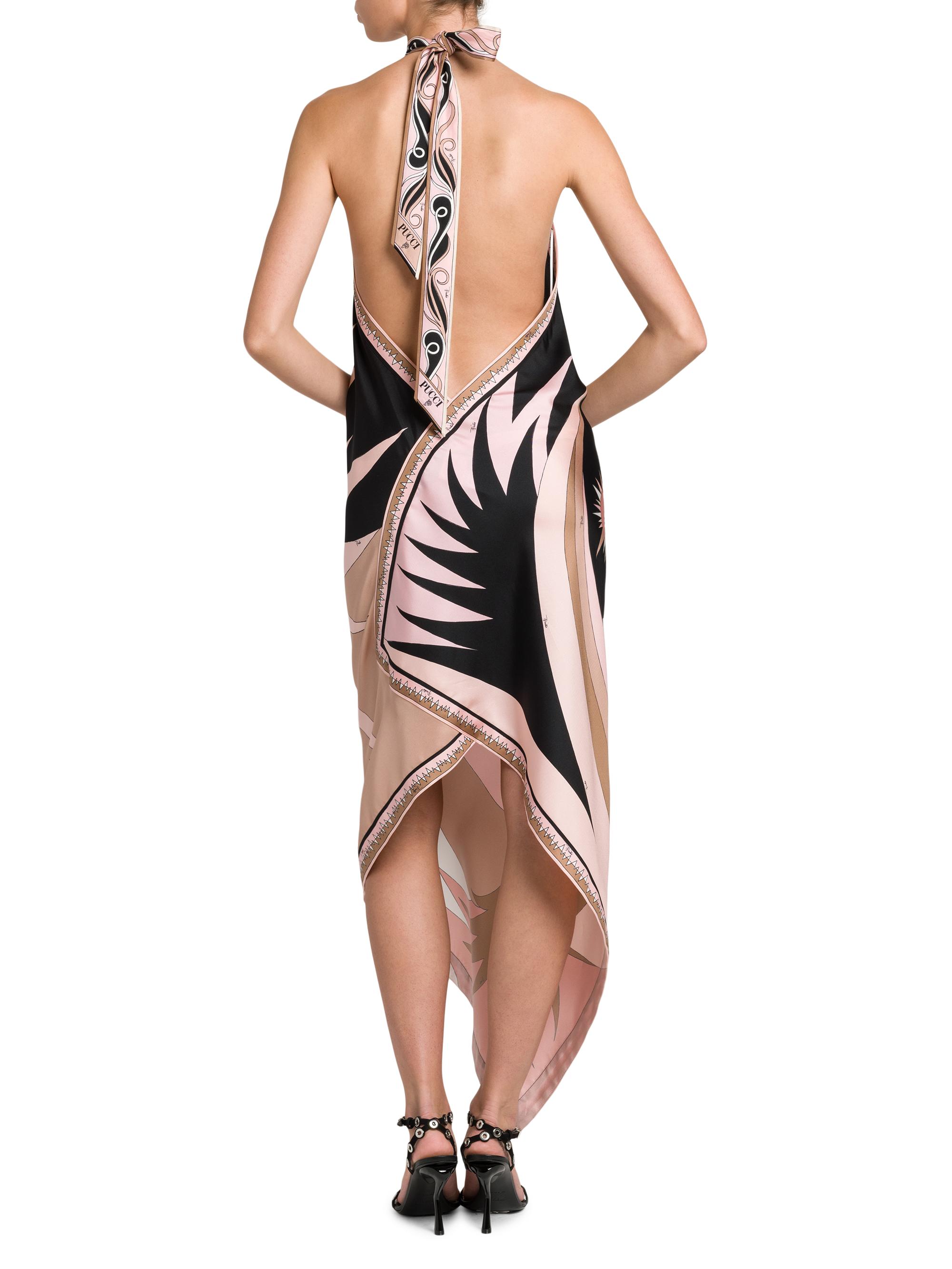 Pucci Printed Silk Twill Halter Neck Dress | Saks Fifth Avenue