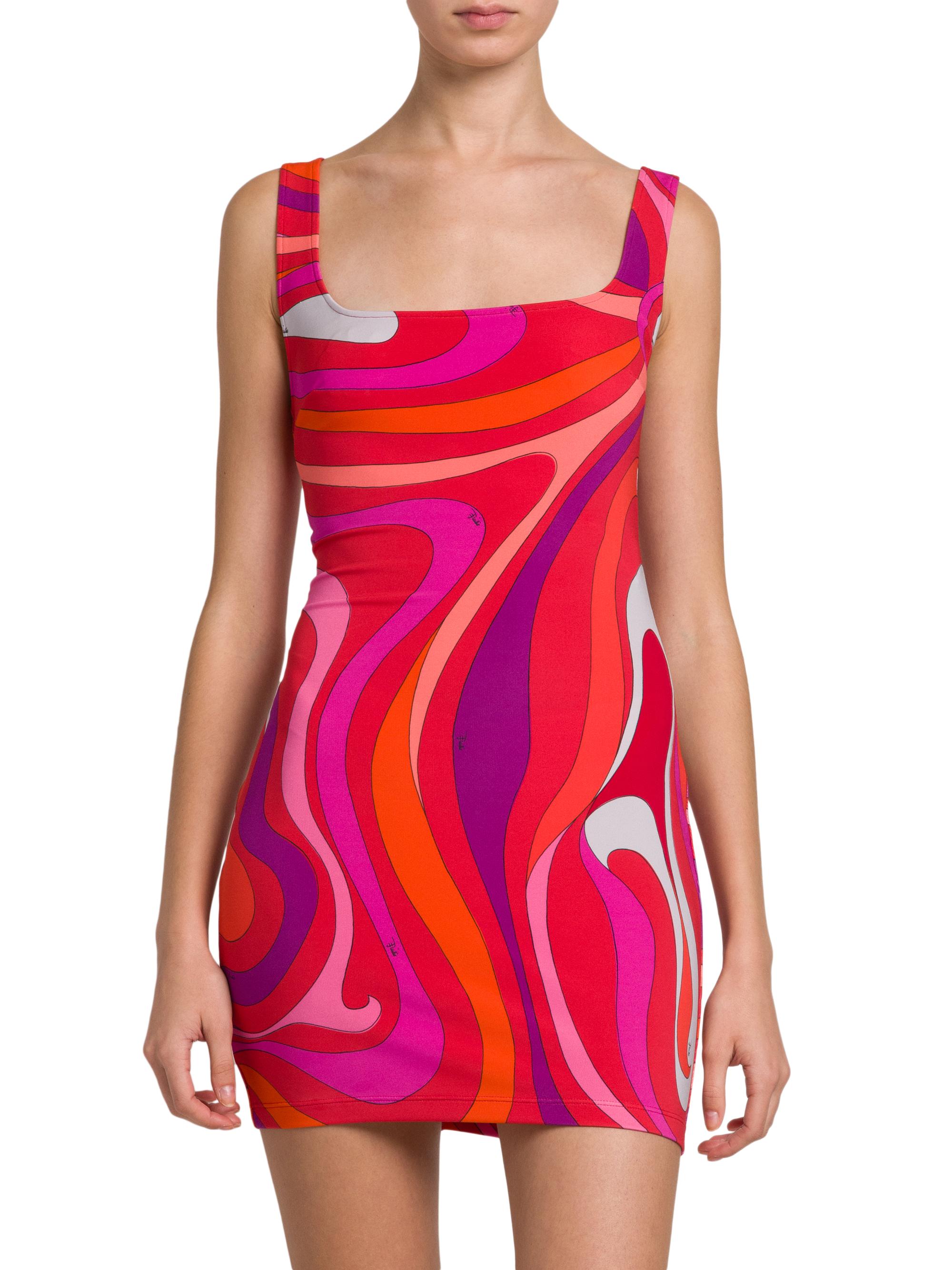 Printed Jersey Minidress