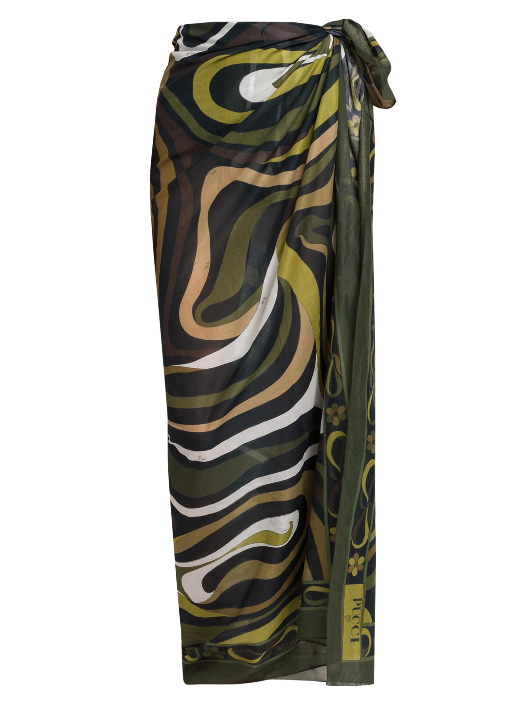 Pucci Women's Printed Cotton Pareo - Khaki