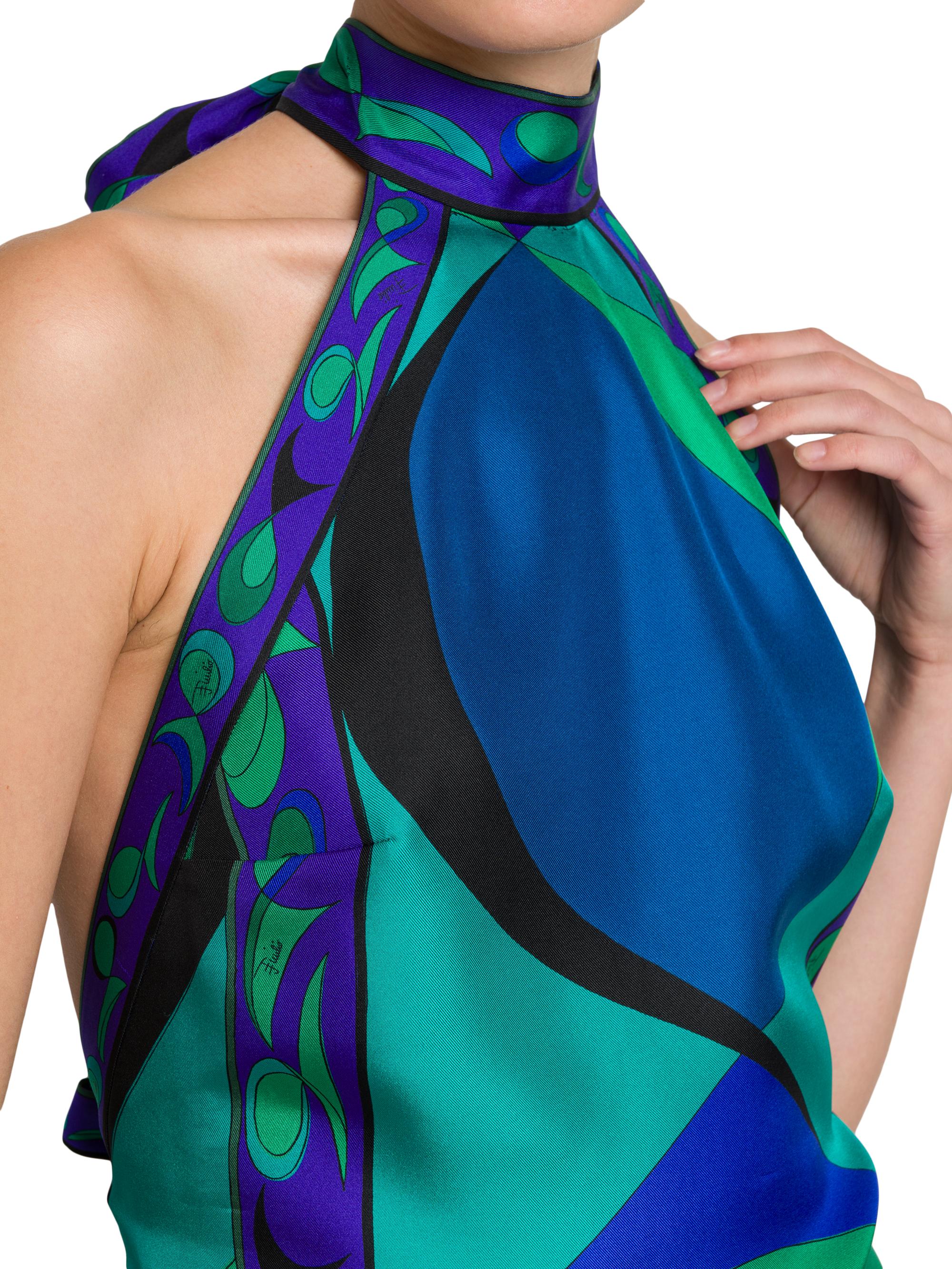 み*ん様 EMILIO PUCCI SILK ビジュー付きターバン Emilio Pucci Style Silk Halter Top | Pickle