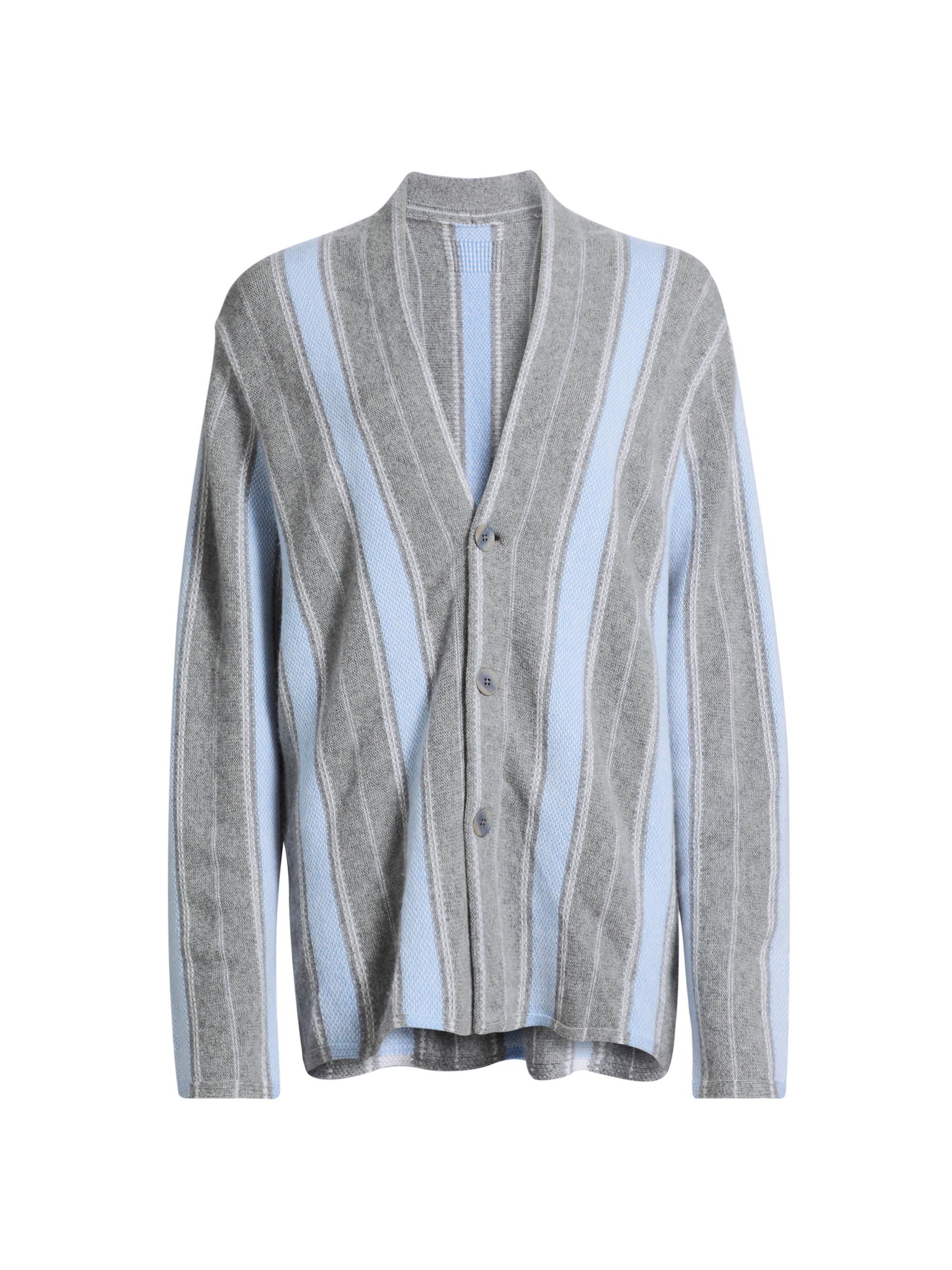 Guest in Residence Women's Baja Everywear Striped Cashmere Cardigan - Fuchsia Combo