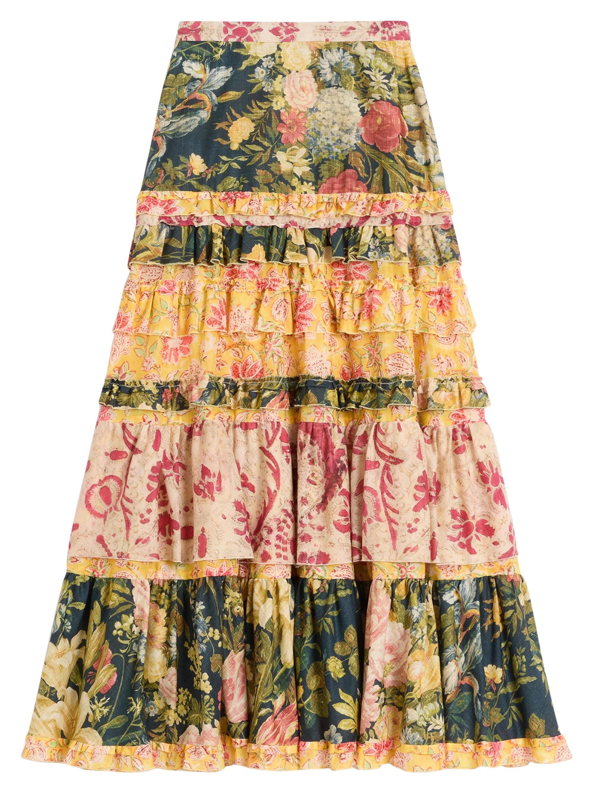 Valentino Garavani Women's Skirt in Mussola Apres L'Hiver Macro Fiore