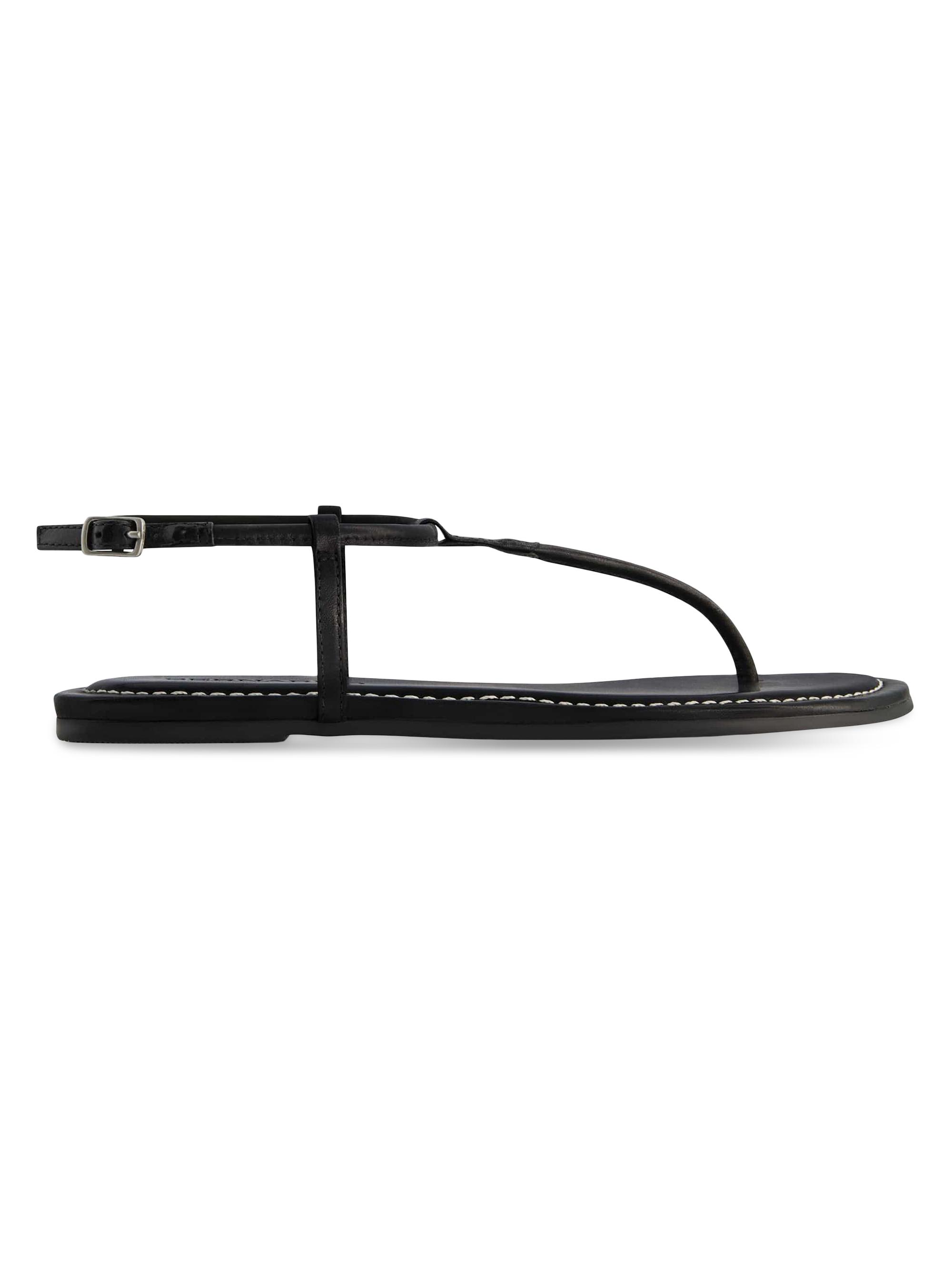 Bernardo Women's Hercu T-Strap Thong Sandals - Black
