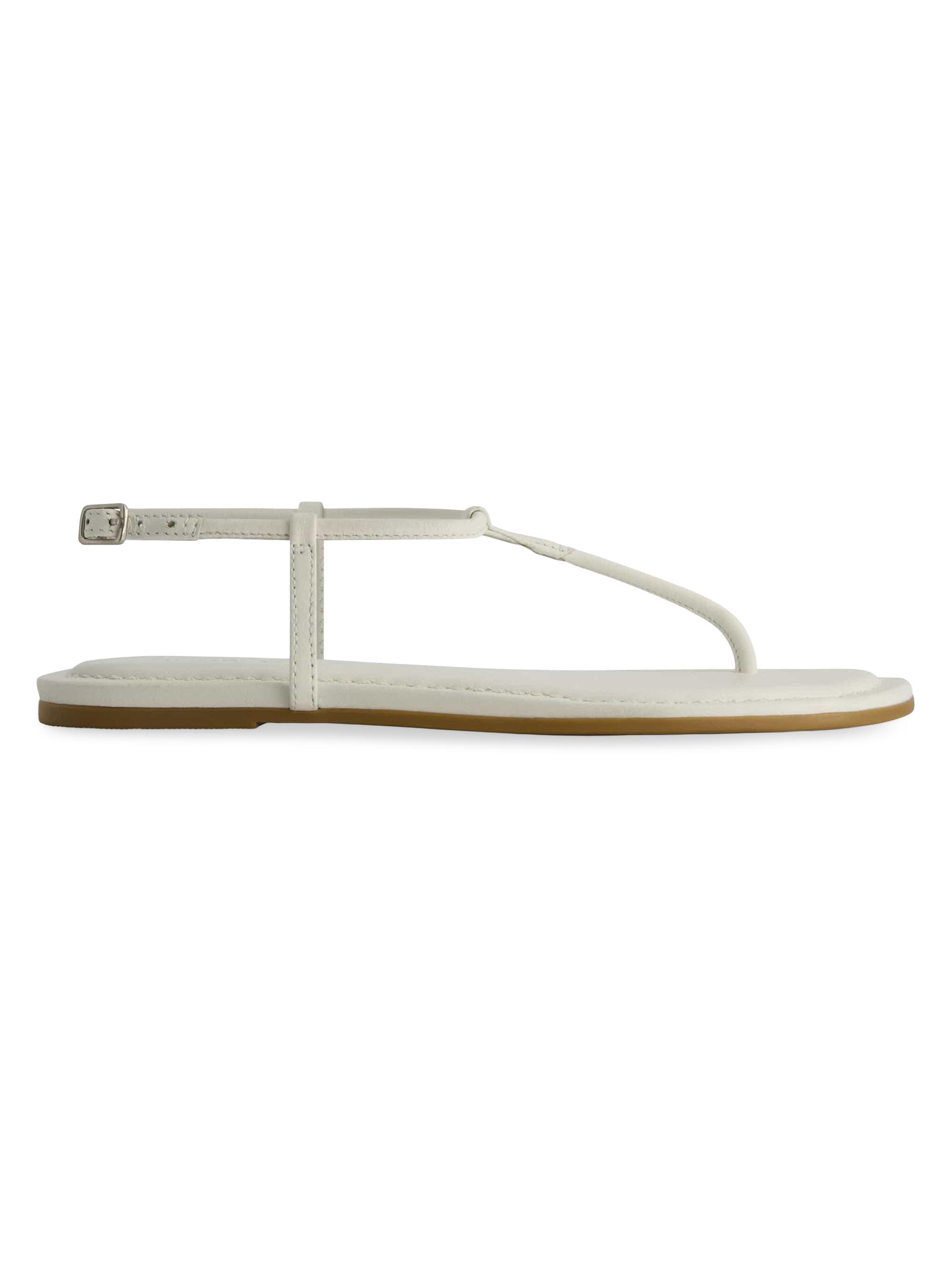 Bernardo Women's Hercu T-Strap Thong Sandals - White