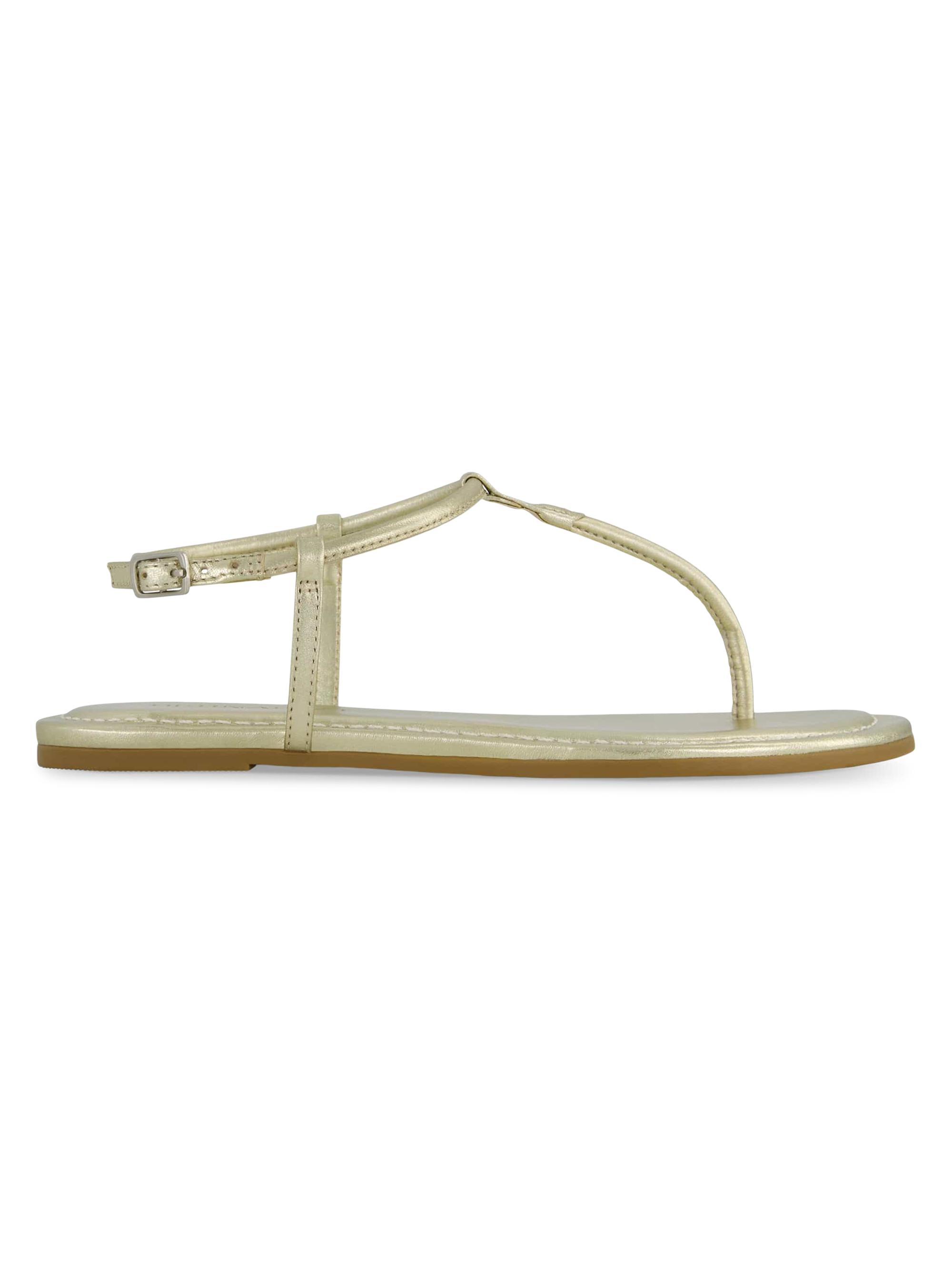 Bernardo Women's Hercu T-Strap Thong Sandals - Champagne