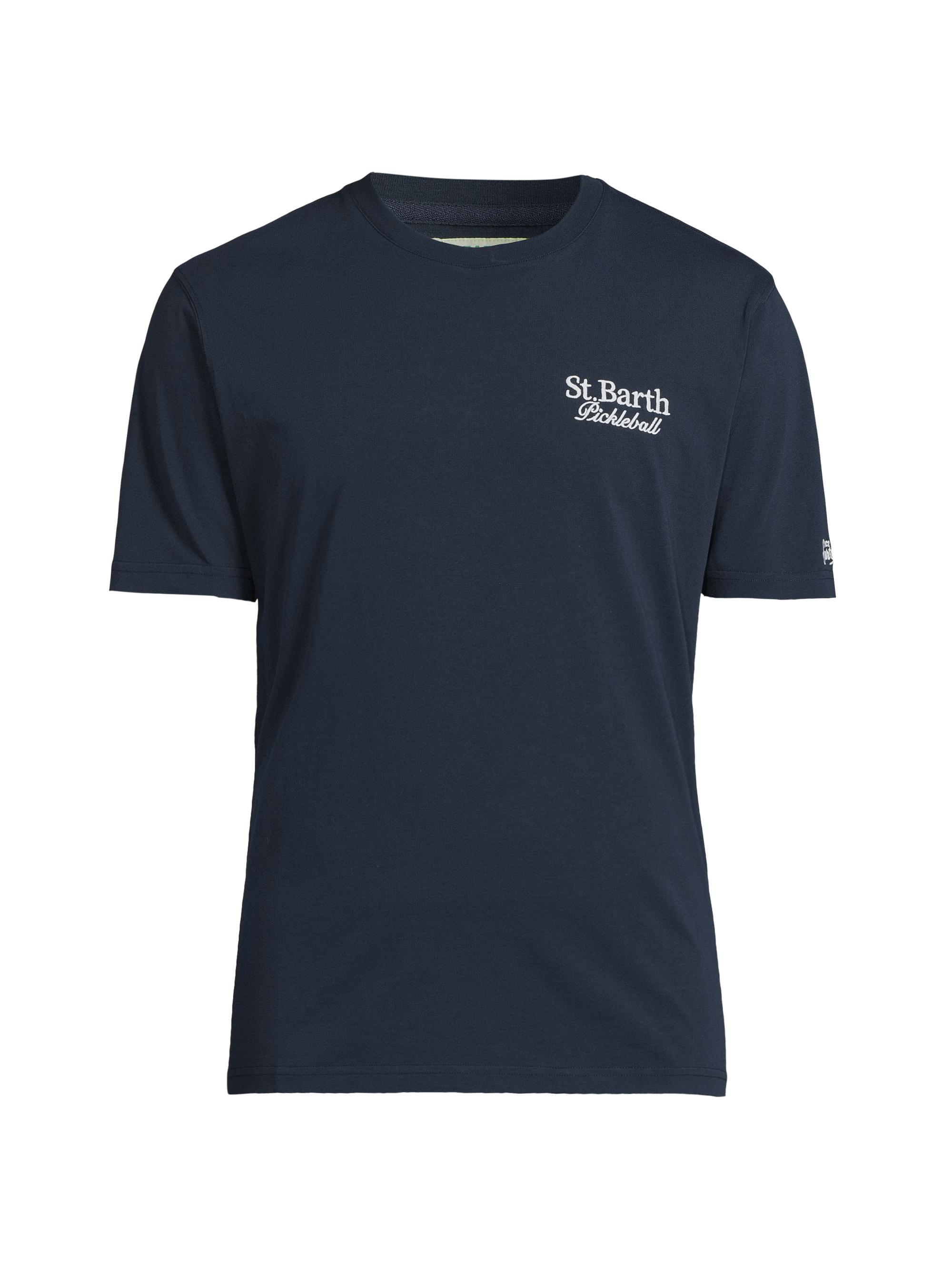 MC2 Saint Barth Men's Pickleball Logo Cotton T-Shirt - Pickleball King