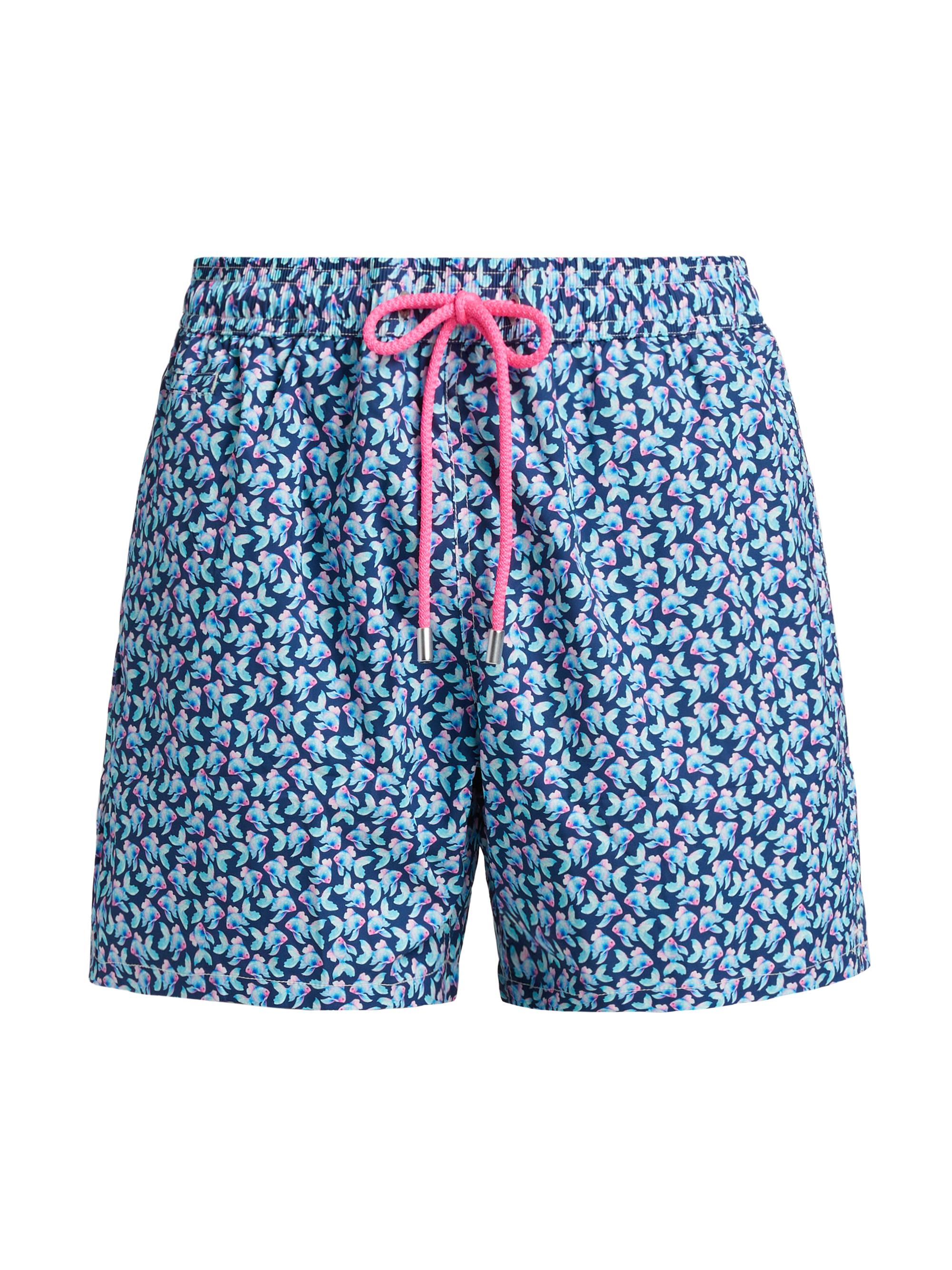 MC2 Saint Barth Men's Comfort Light Swim Trunks - Silk Fish