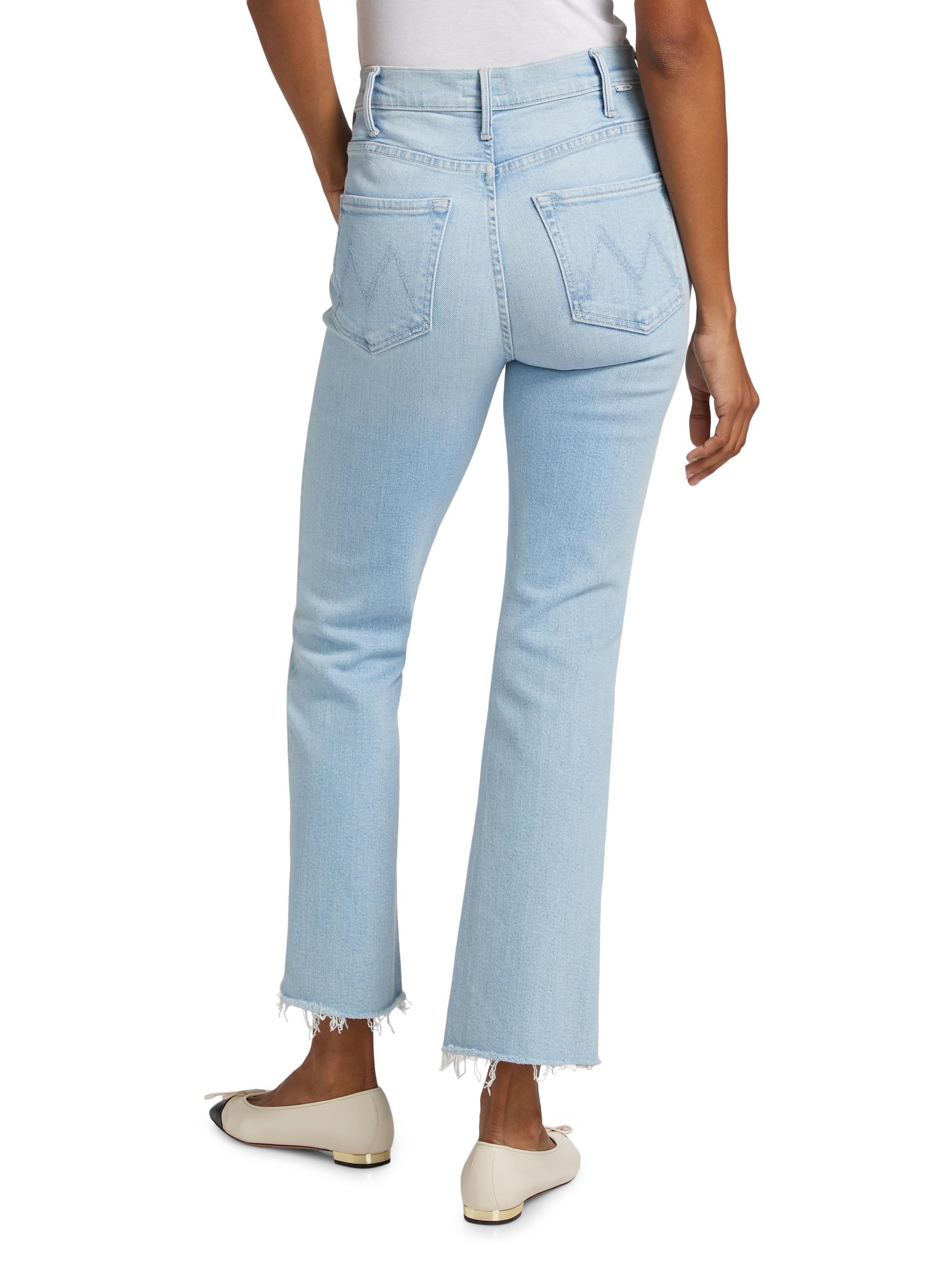 Mother The Hustler Mid-Rise Ankle-Fray Jeans | Saks Fifth Avenue