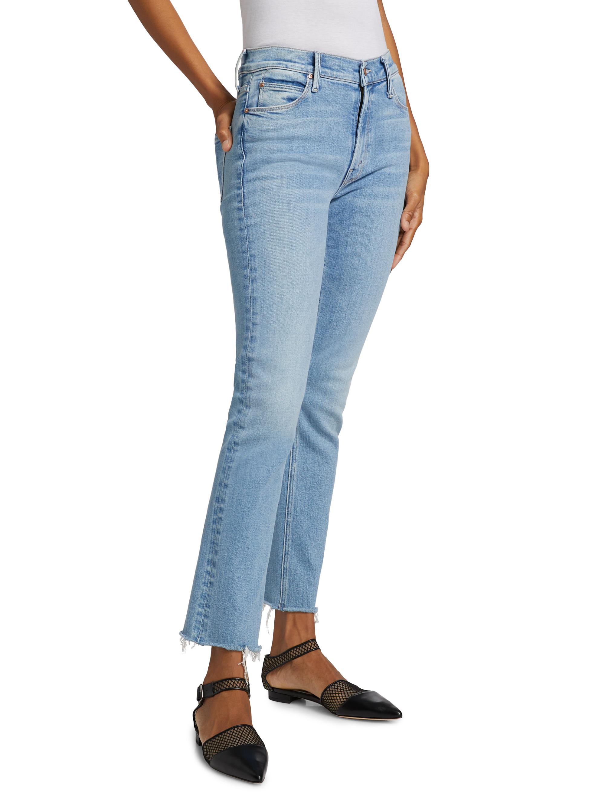 Mother Dazzler Mid-Rise Ankle-Fray Jeans | Saks Fifth Avenue