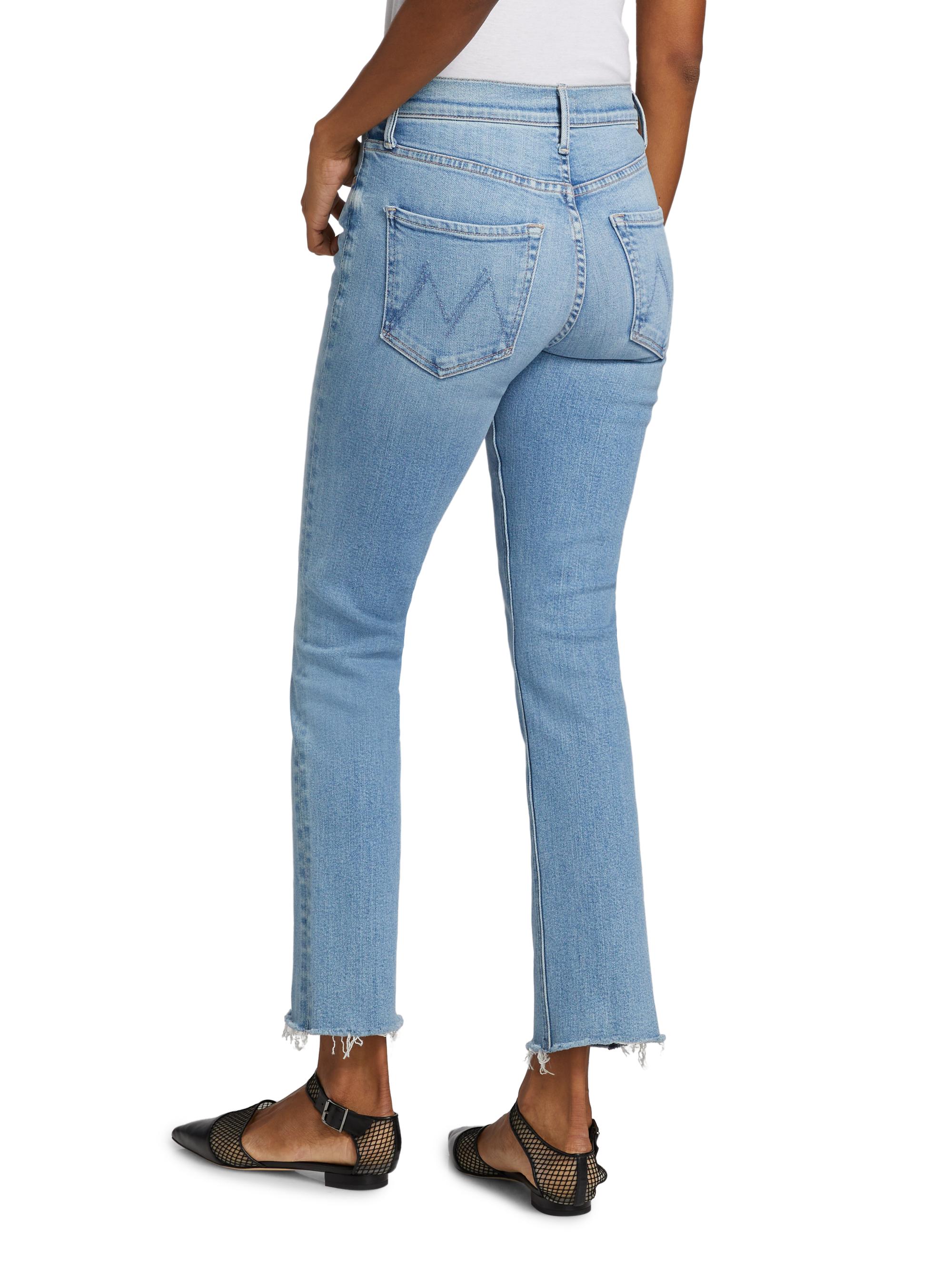 Mother Dazzler Mid-Rise Ankle-Fray Jeans | Saks Fifth Avenue