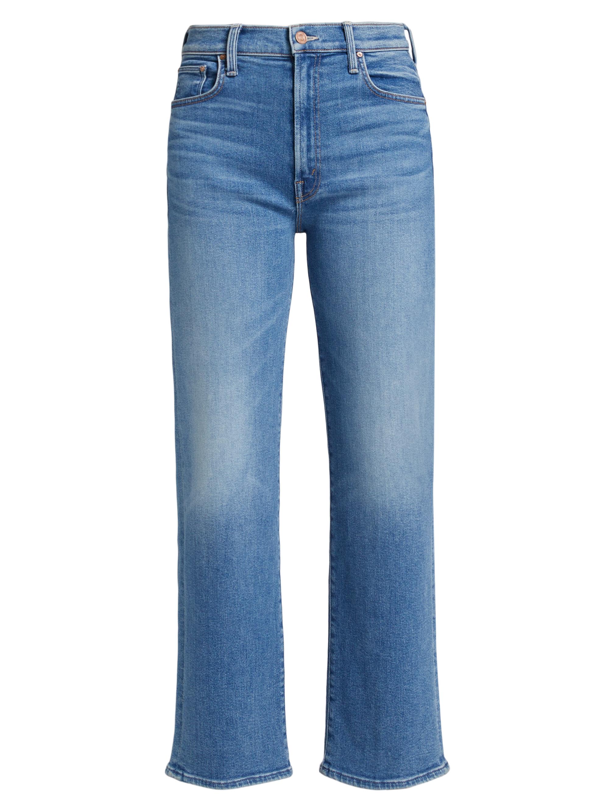 Mother Rambler Zip Sneak Mid-Rise Jeans | Saks Fifth Avenue