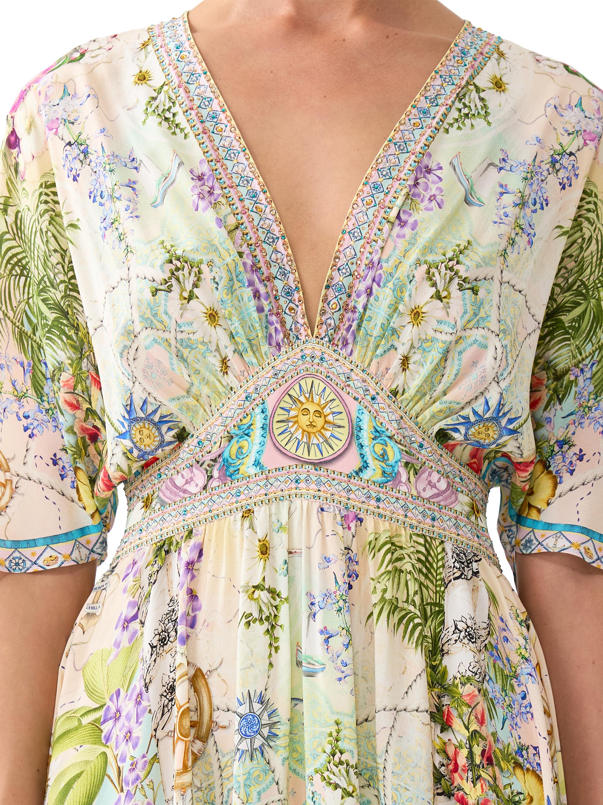 Camilla Just Coasting Ruffle-Hem Maxi Dress | Saks Fifth Avenue