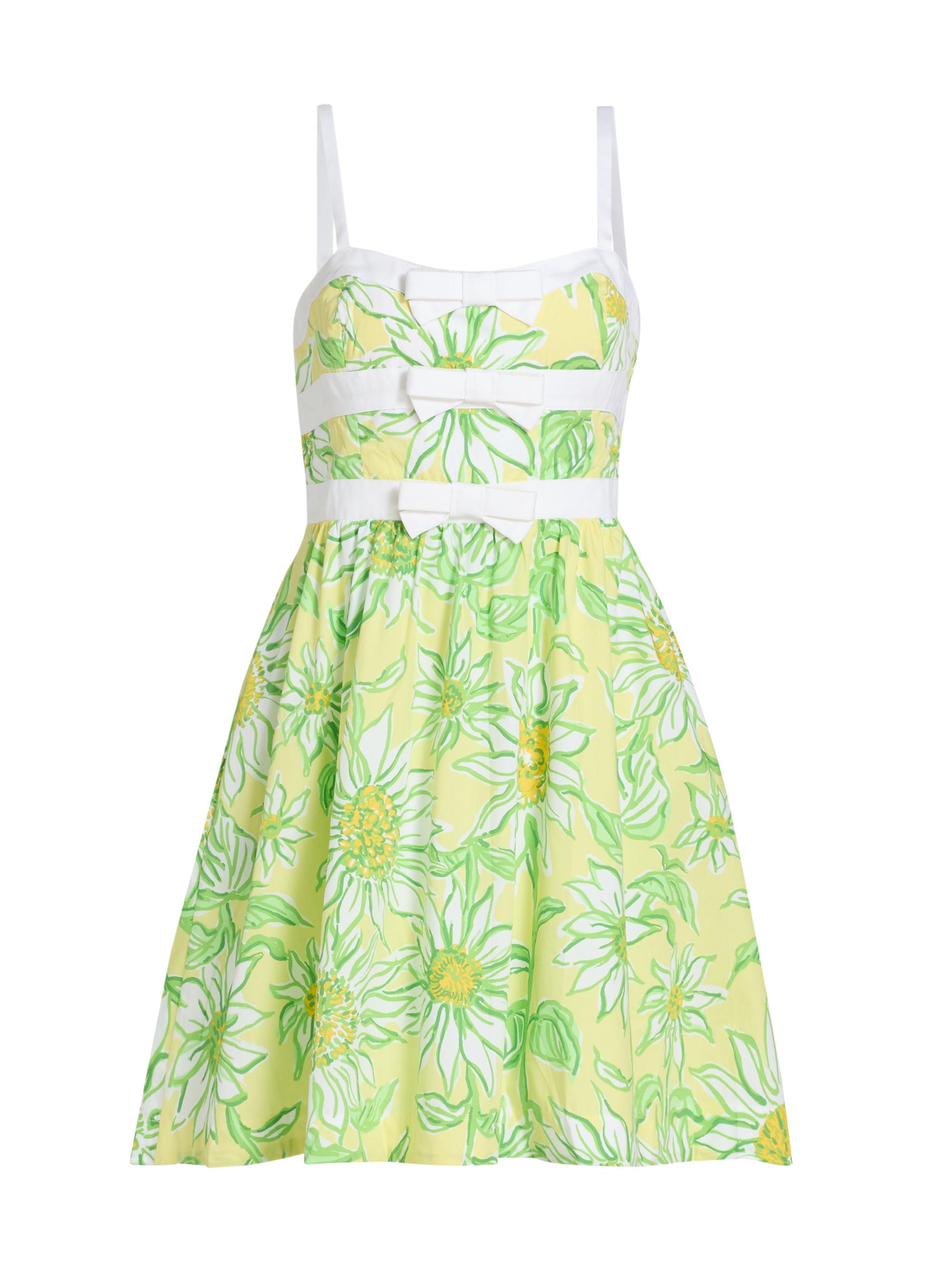 Lilly Pulitzer Women's Cheri Floral A-Line Sleeveless Minidress - Limoncello Sunbelievable