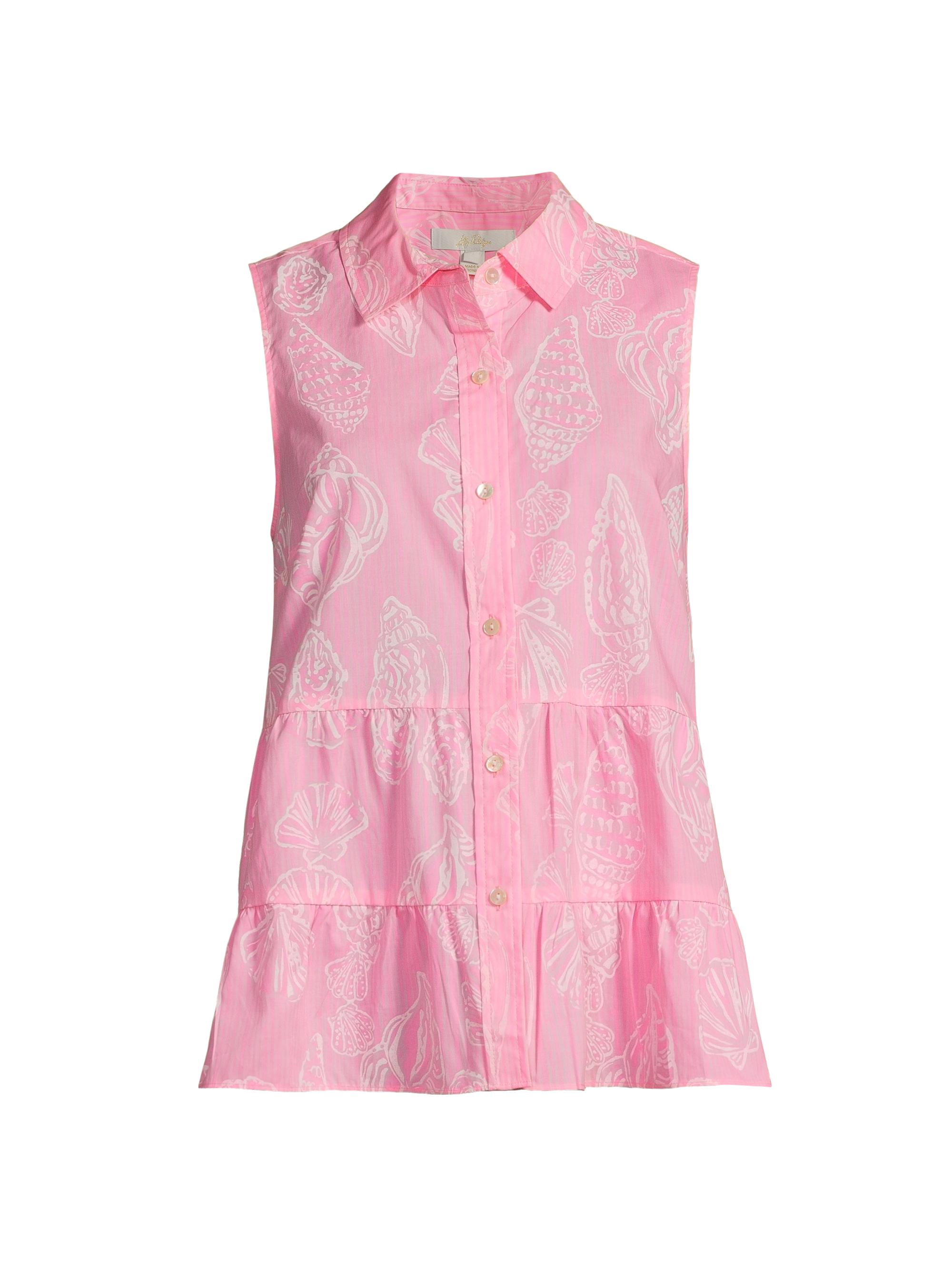 Lilly Pulitzer Women's Breah Sleeveless Top - Rousseau Pink Cool As Shell