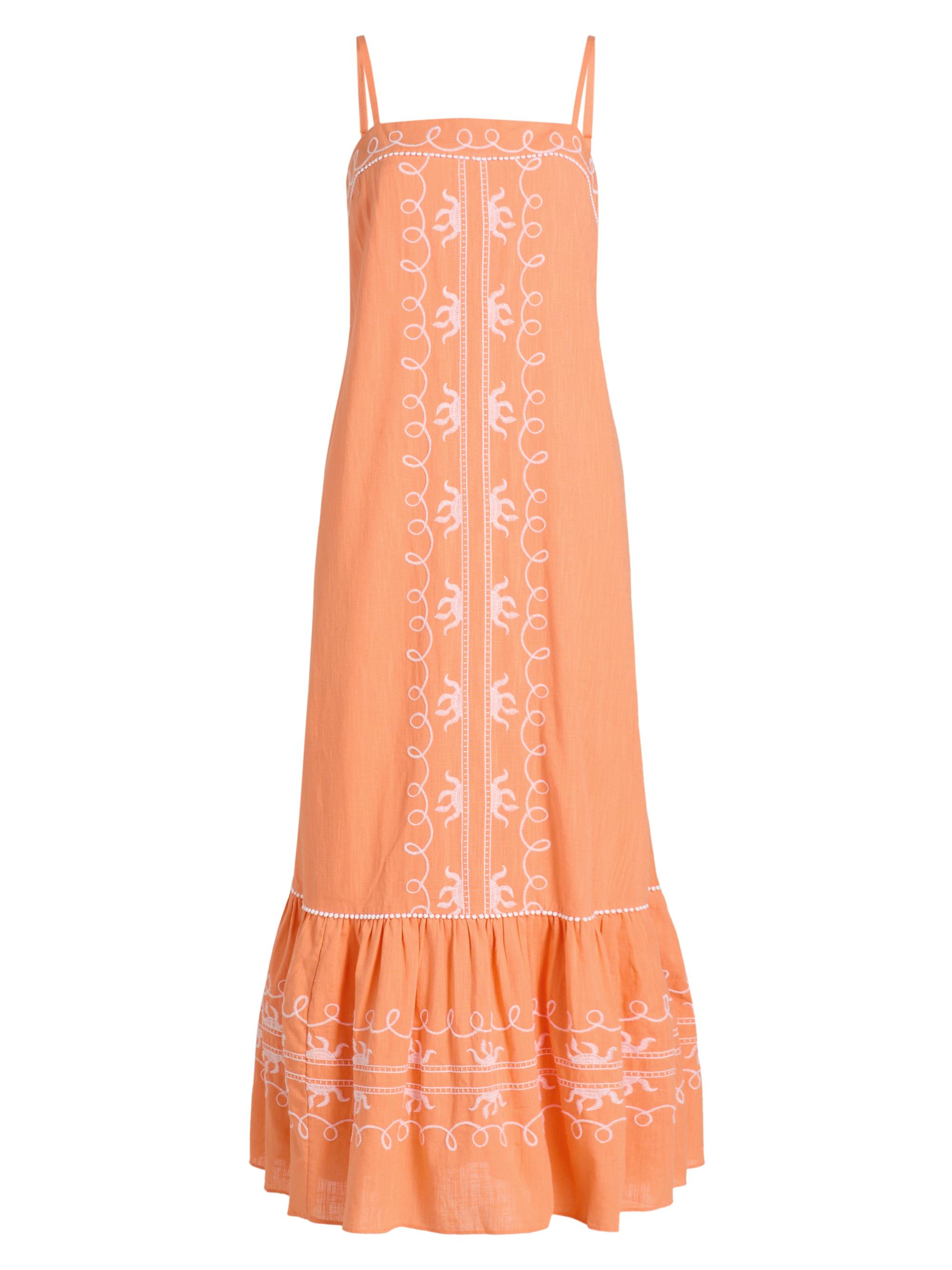 Lilly Pulitzer Women's Rozalie Embroiderd Cotton Maxi Dress - Papaya Frond Fantasy