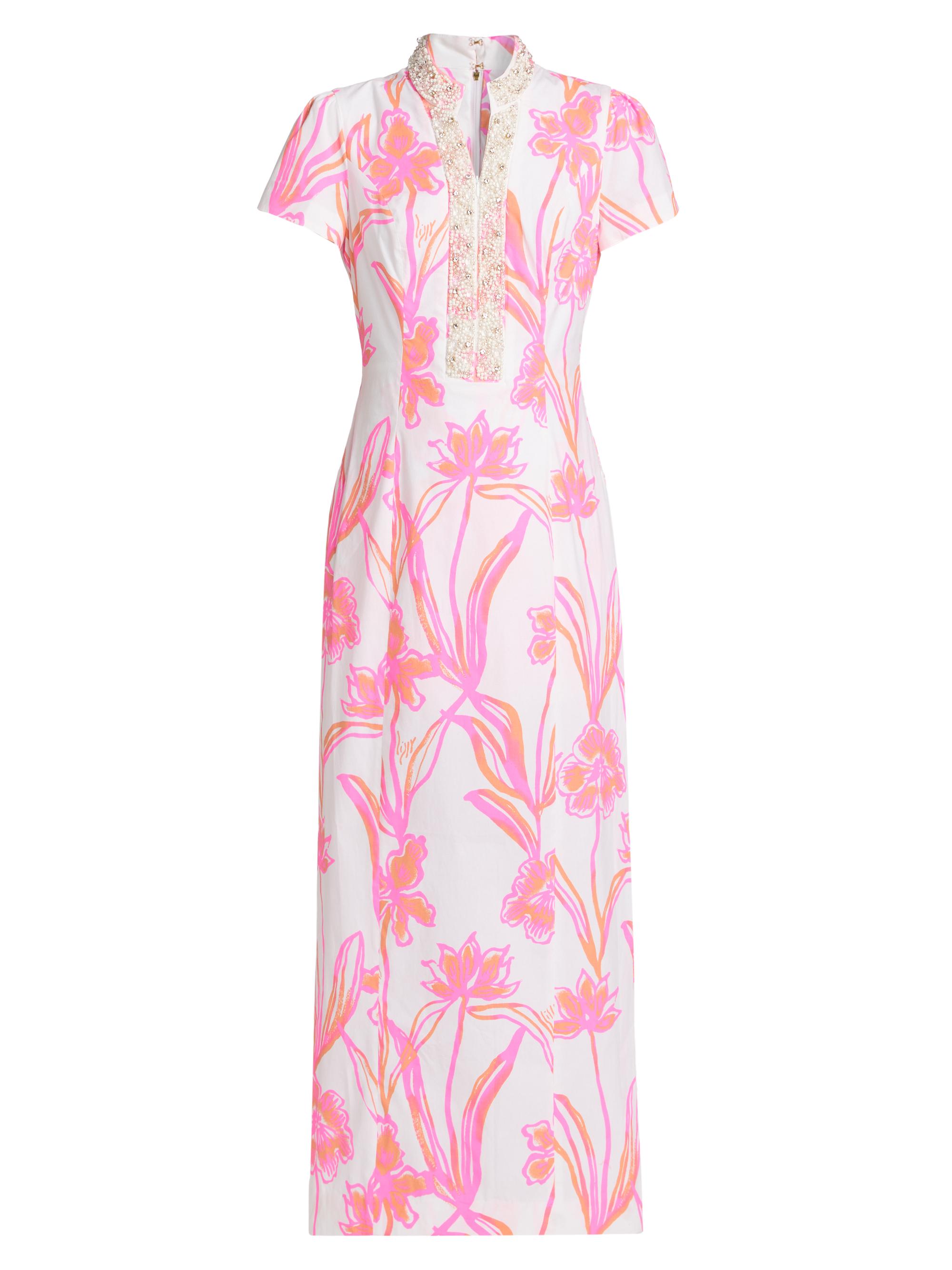 Velora Embellished Floral Maxi Romper