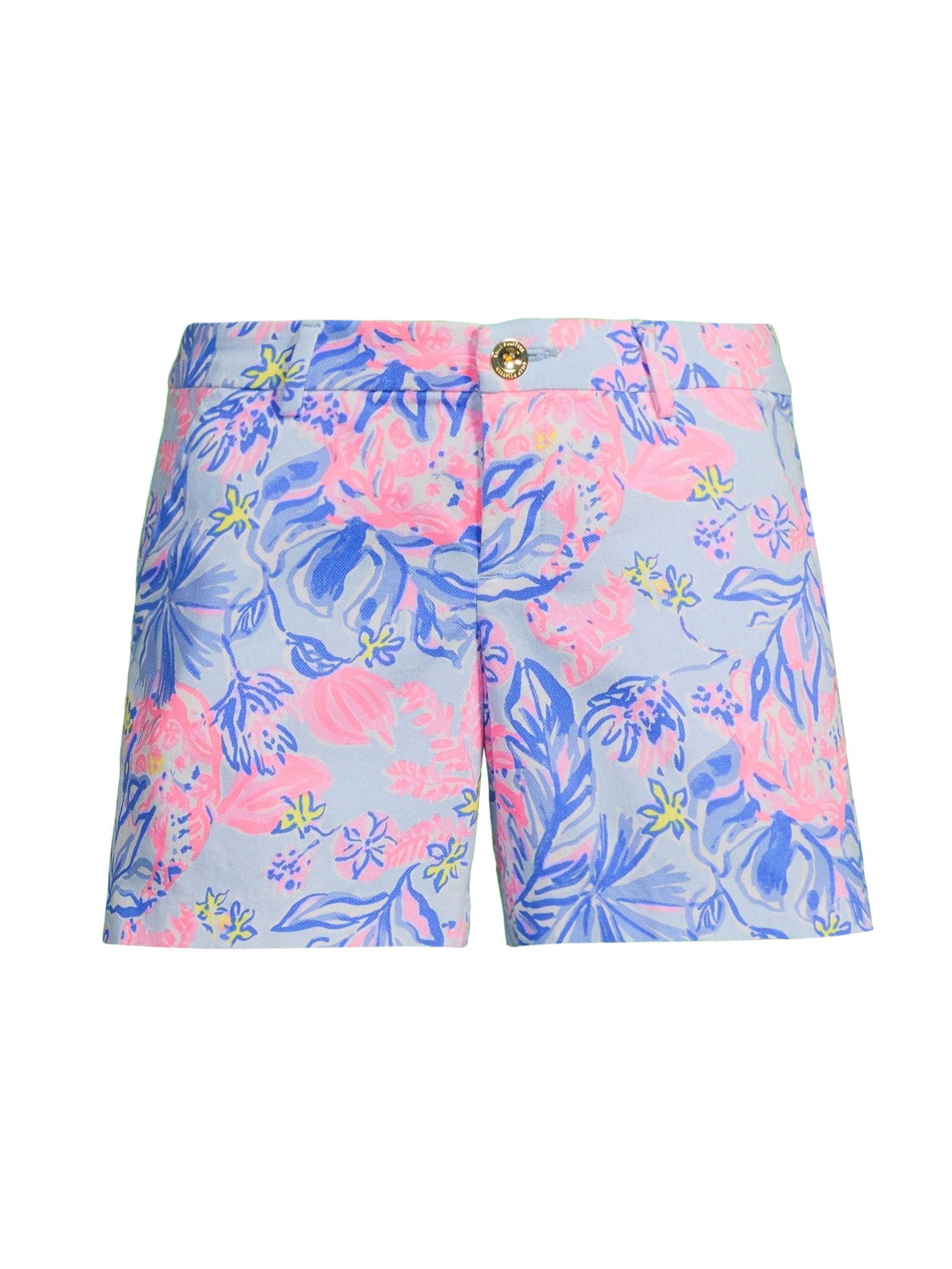 Lilly Pulitzer Women's Callahan Stretch-Cotton Shorts - Multi Elephant Splash