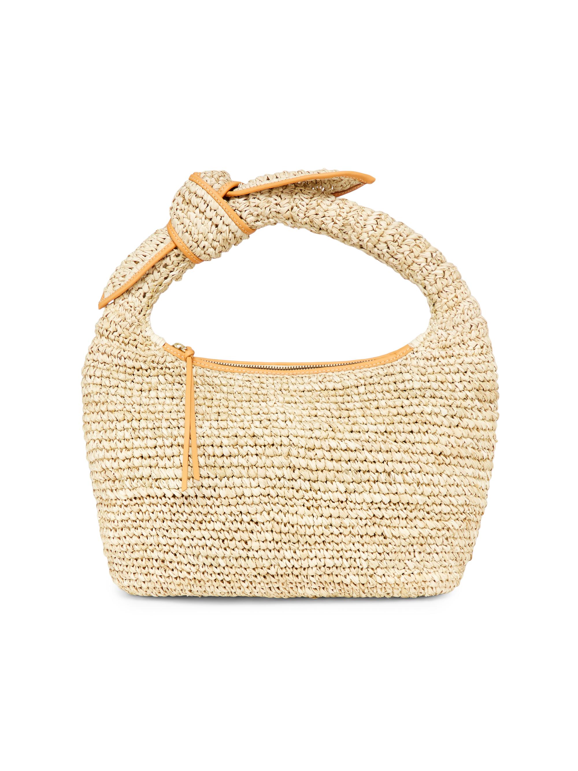 Poolside Women's The Josie Raffia Top Handle Bag - Mixed Natural