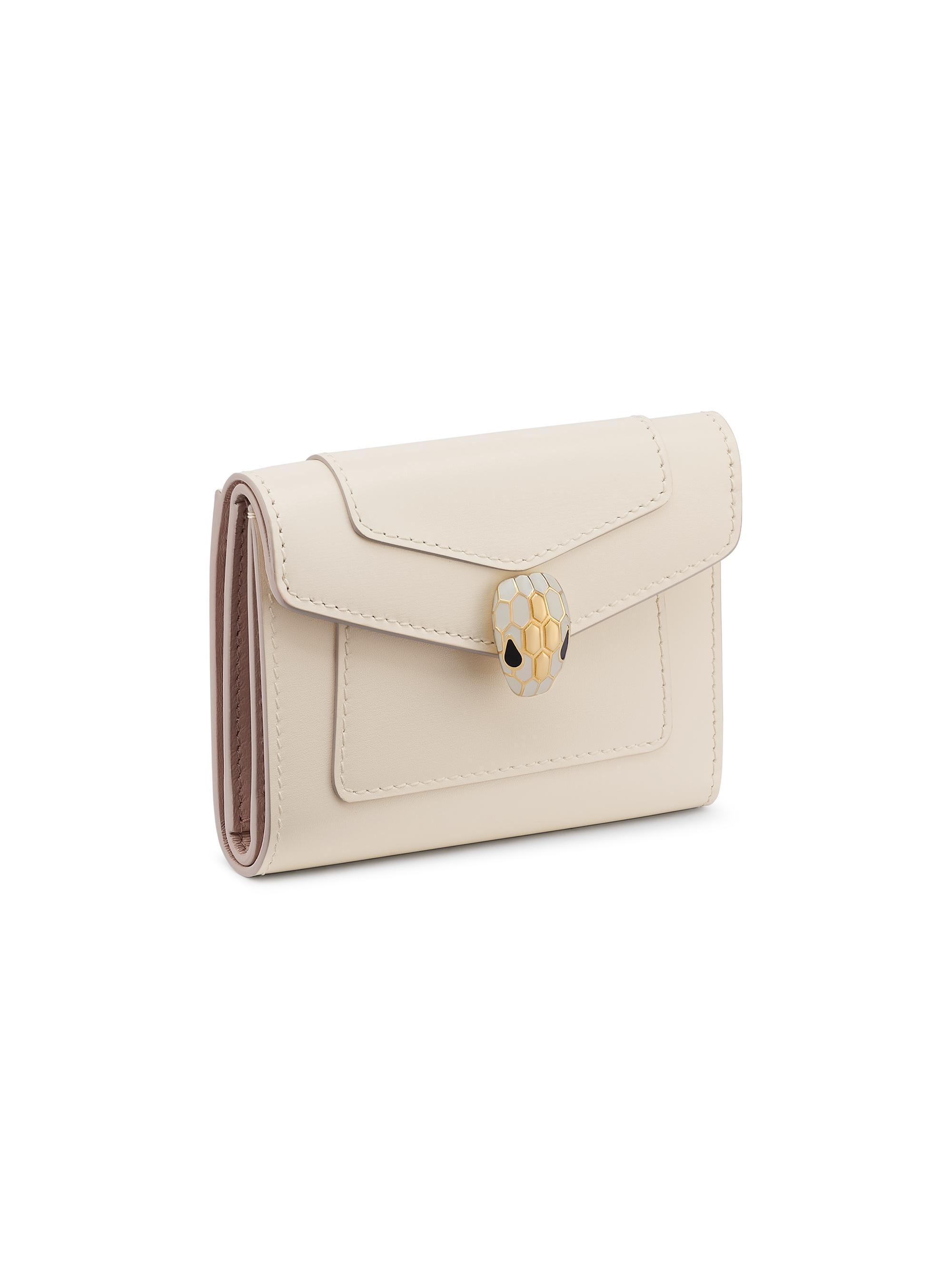 BVLGARI Women's Serpenti Continental Wallet - Perla White