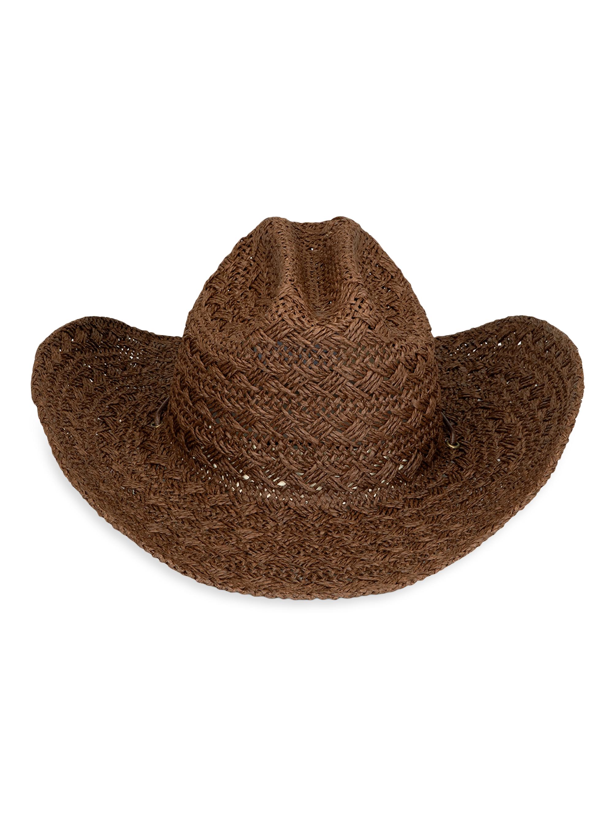 Lack of Color Women's X Phoenix Woven Paper Cowboy Hat - Carob