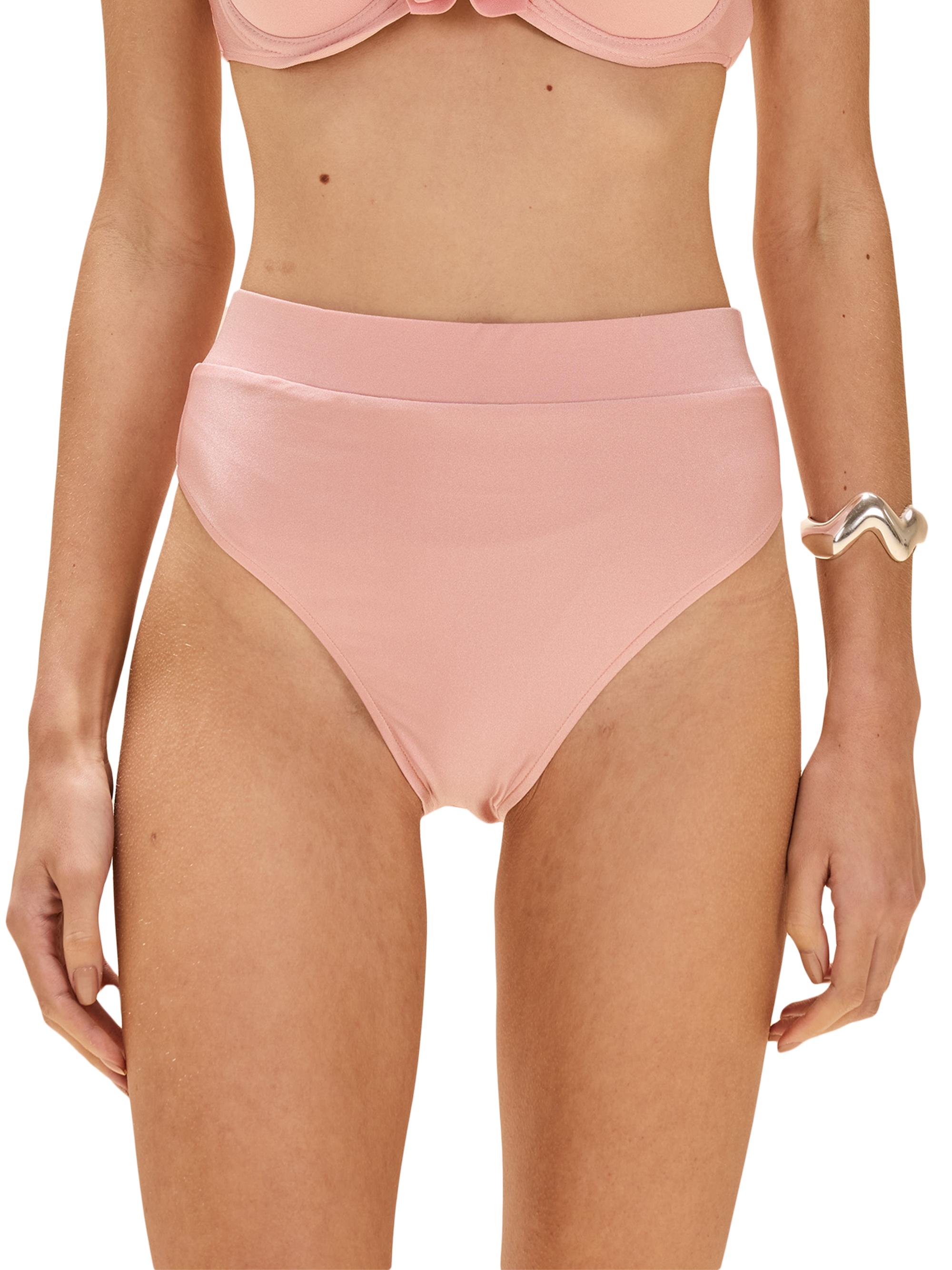 PatBO Women's Lagoa High-Rise Bikini Bottom - Pink
