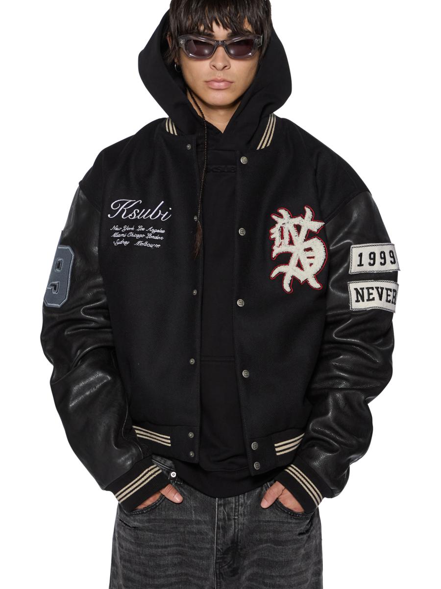 BSRABBITTRIPPYRB＆STAR B VARSITY JACKET BSRABBIT-2425FW COLLECTION