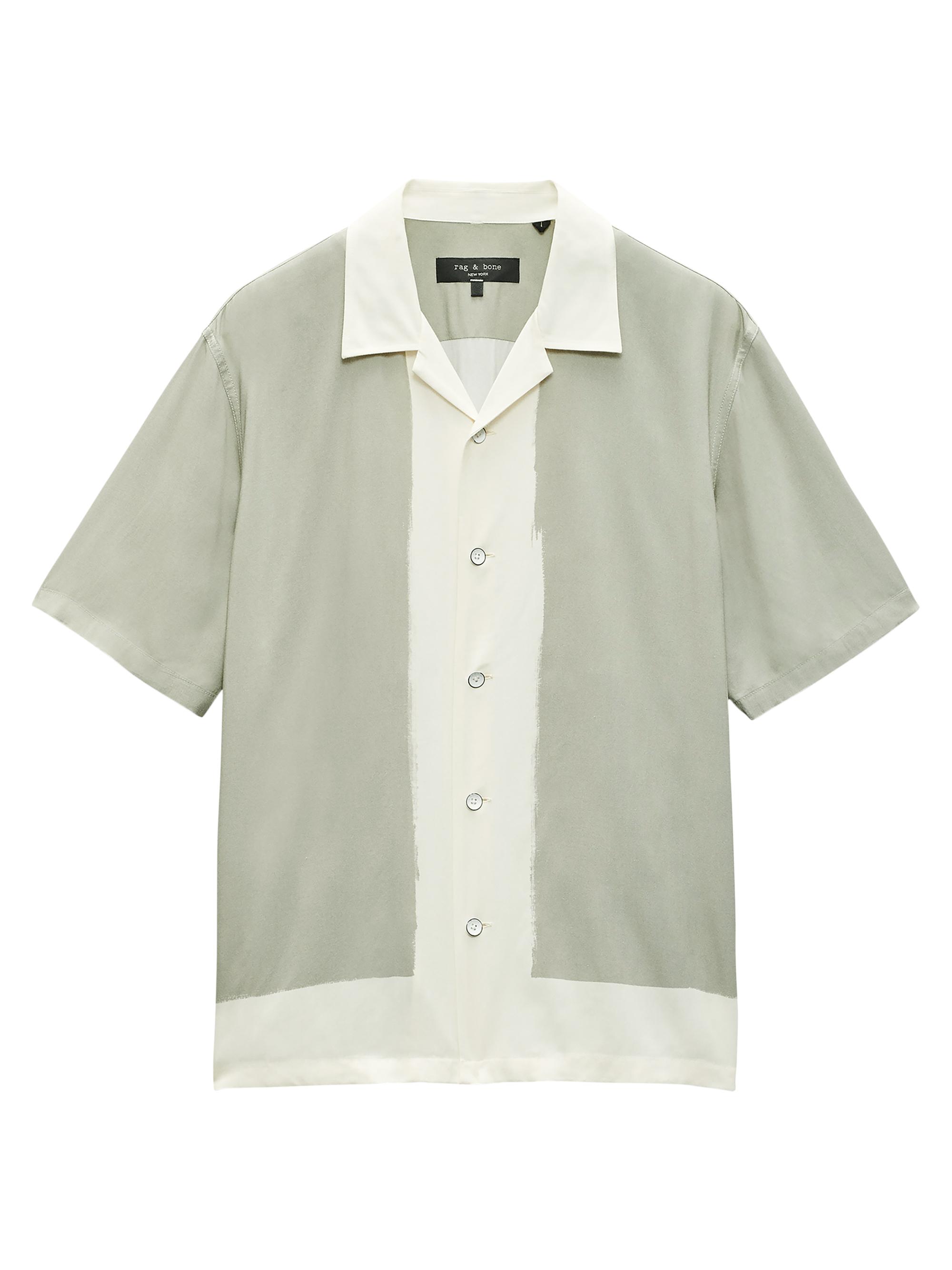 rag & bone Men's Avery Printed Vacation Short-Sleeve Shirt - Tan Anthon