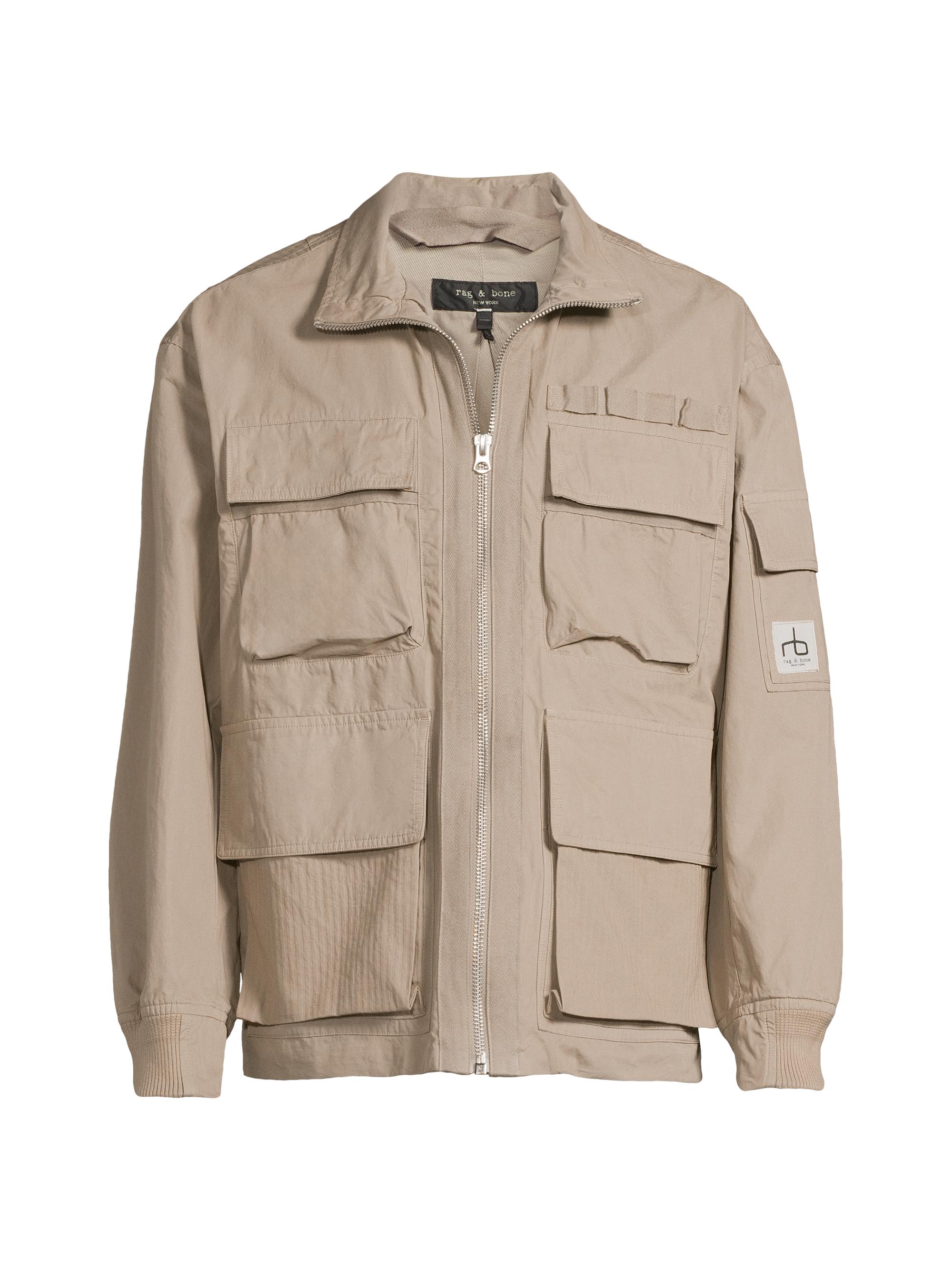 rag & bone Men's Ashland Relaxed Cotton Field Jacket - Elephant Grey