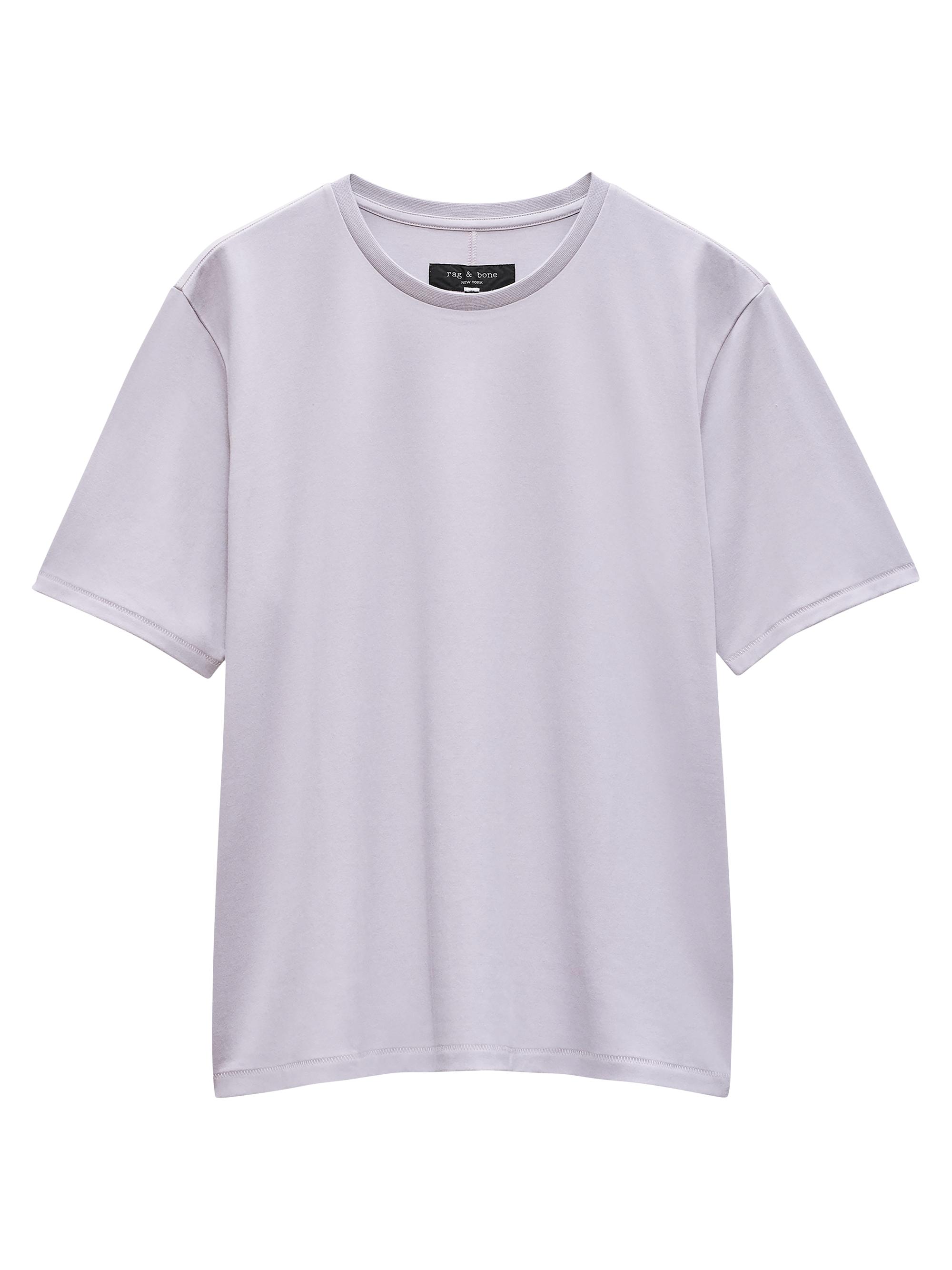 rag & bone Men's Pure Cotton T-Shirt - Pastel Grey
