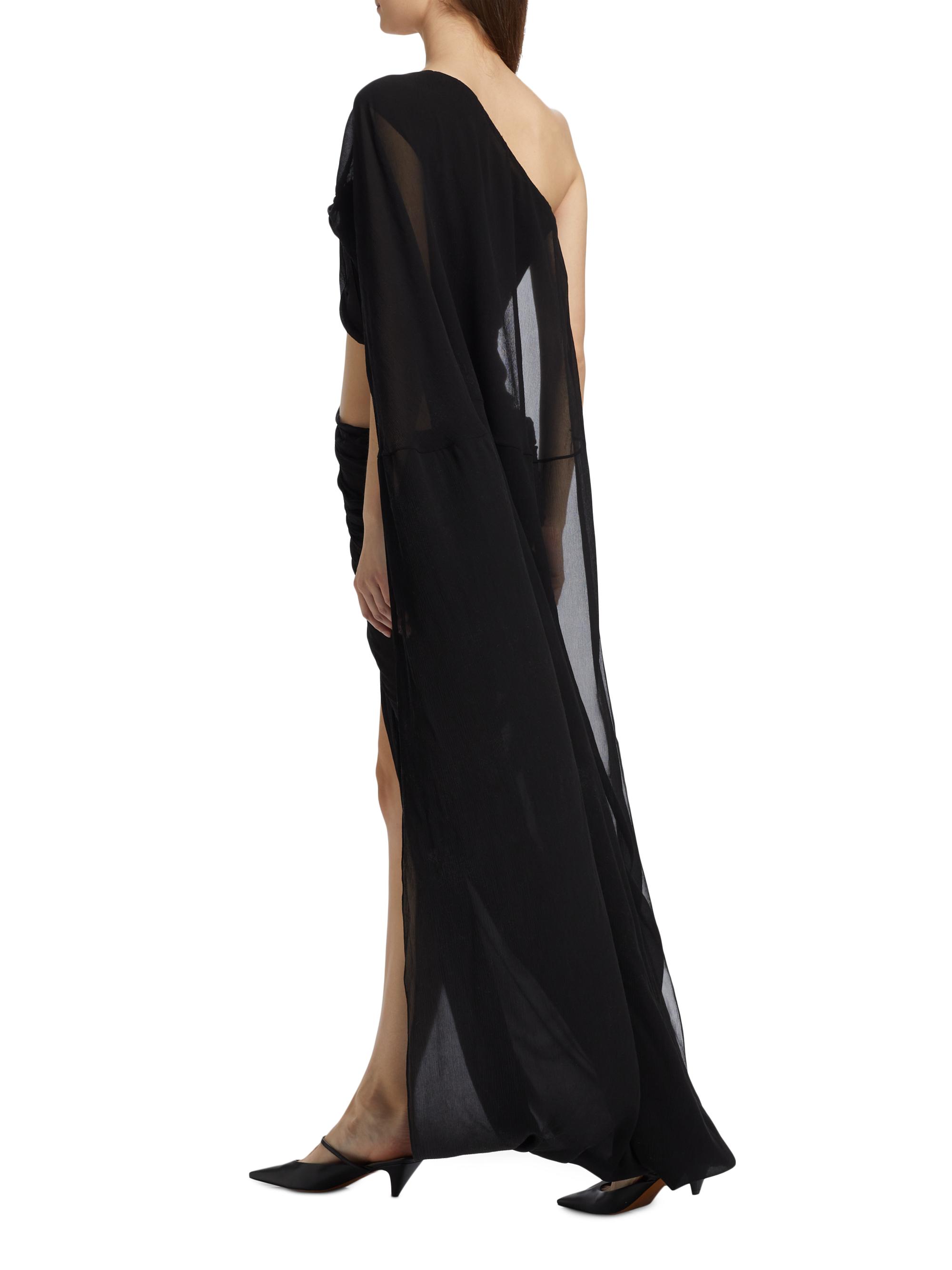 Stella McCartney Asymmetric Draped Crepon Gown | Saks Fifth Avenue