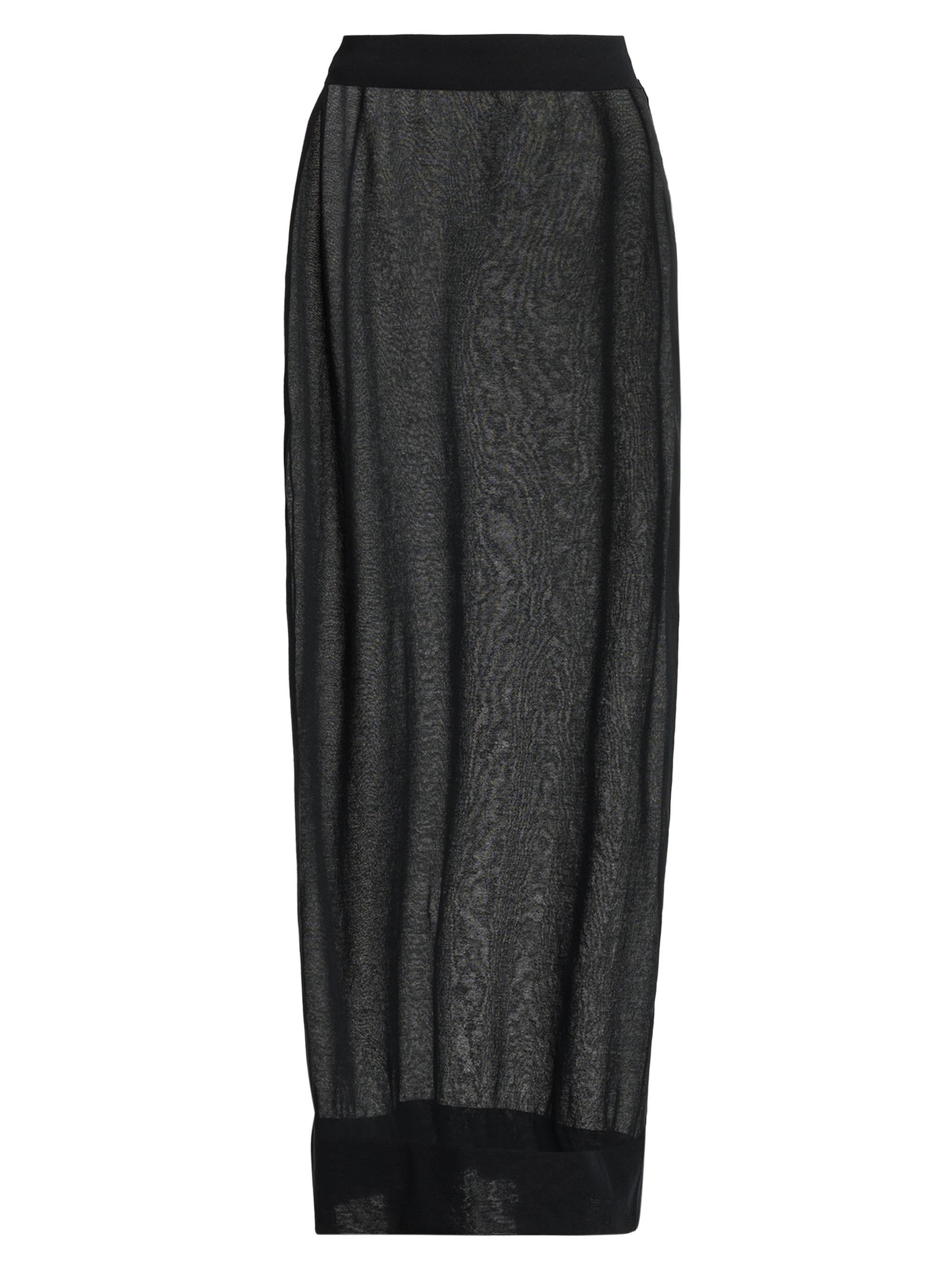 Stella McCartney Women's Sheer Cotton-Blend Maxi Skirt - Black