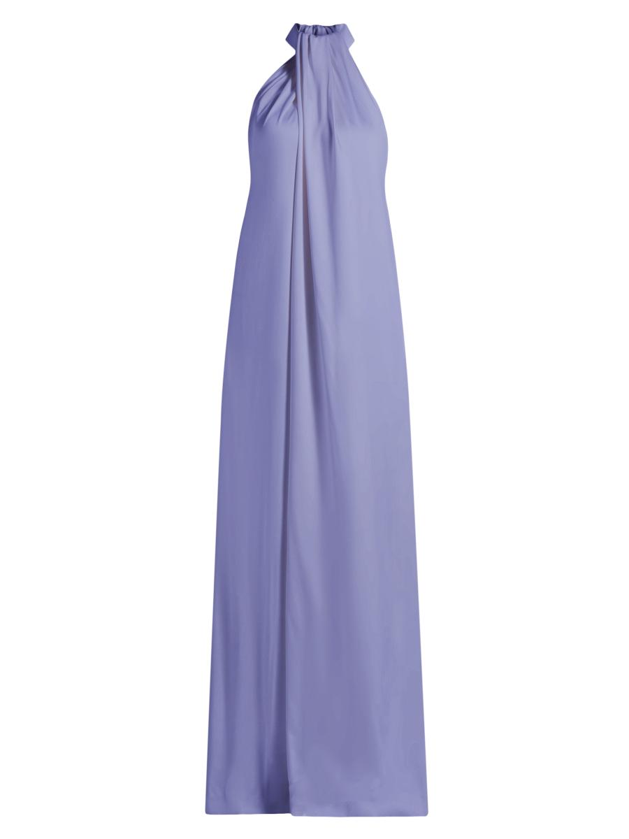 【送料&関税込】Stella McCartney Envers Satin Halterneck All Stella McCartney Envers Satin Halterneck Dress – Vermillion