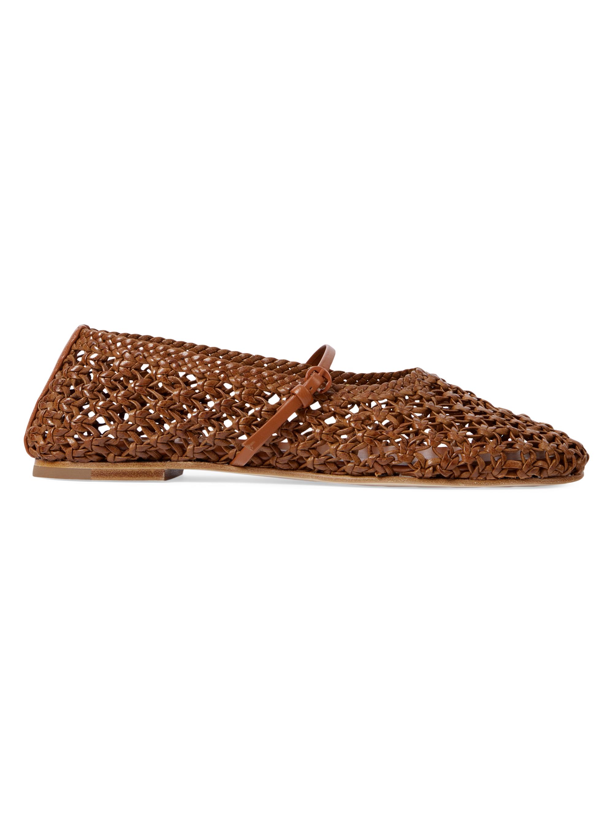 Vince Vivian Woven Leather Mary Janes | Saks Fifth Avenue