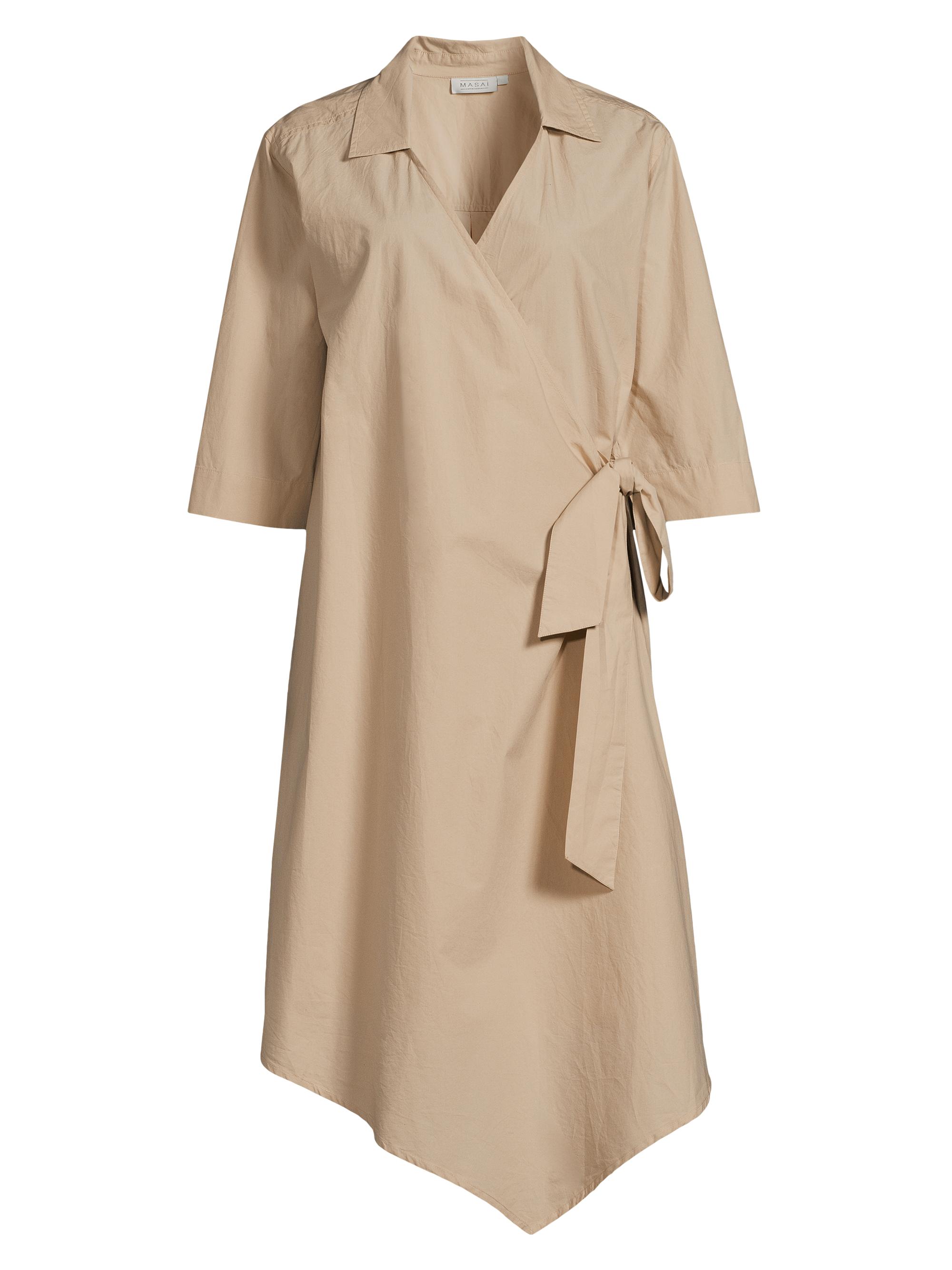 Masai Copenhagen Women's Nanelle Cotton Faux-Wrap Dress - Safari