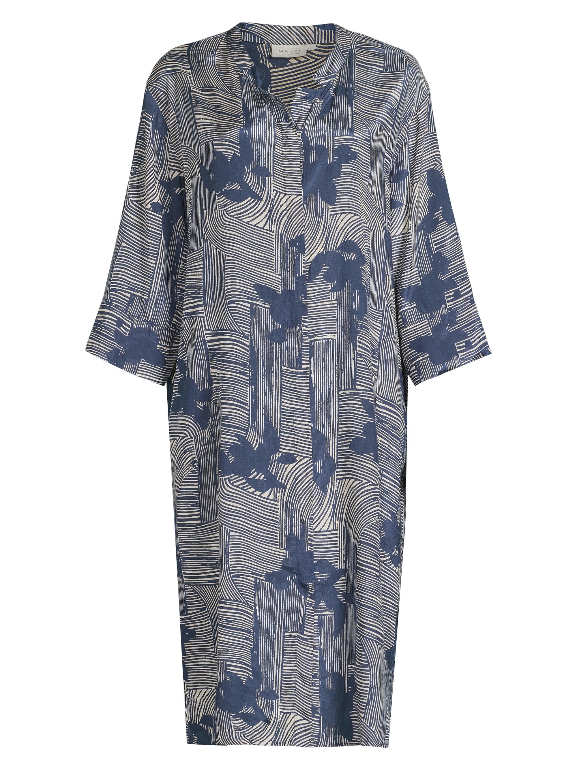Masai Copenhagen Women's Nimes Printed Midi Shirtdress - Sargasso Sea