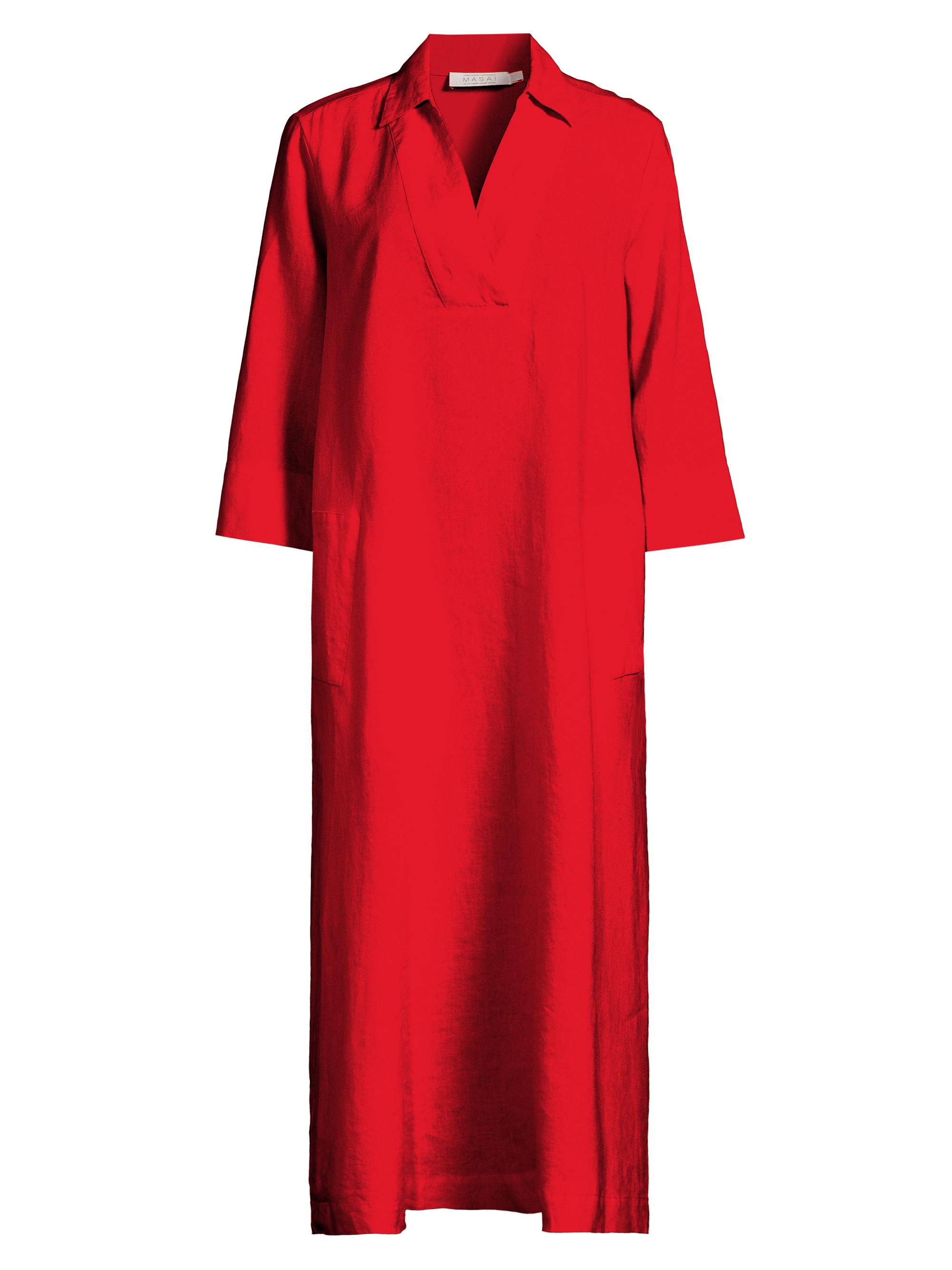 Masai Copenhagen Women's Nikeeta Linen Midi-Dress - Poinciana