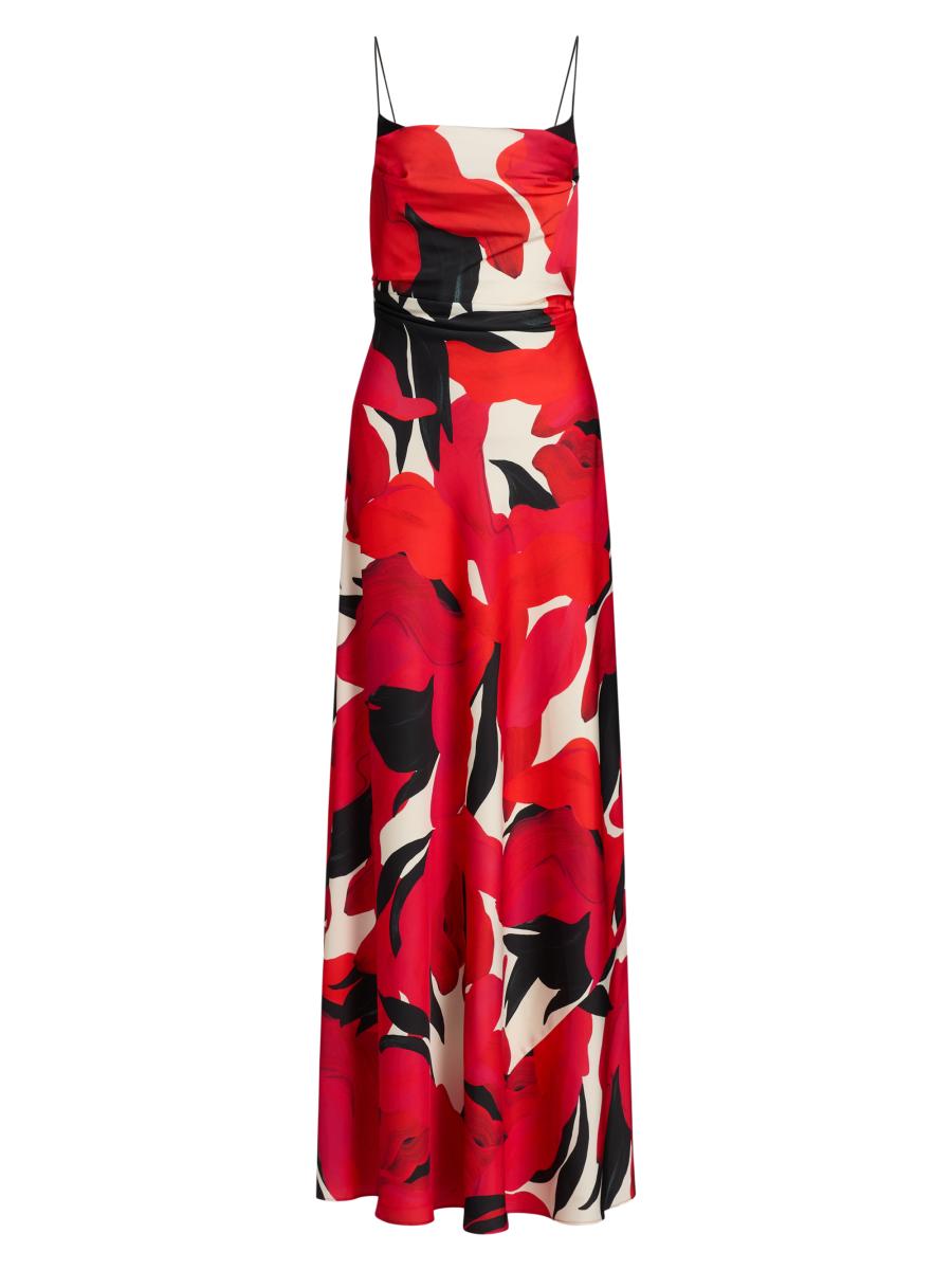 Amur Women's Alyina Floral Gown In Red