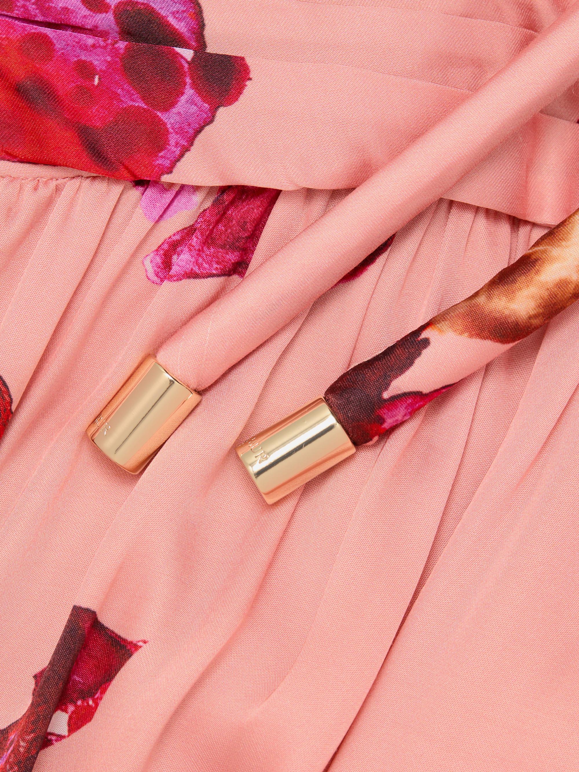 激安‼️未使用タグ付‼️ Tiered Floral Pleated Dress Ingenue Dress in Chocolate Rose Print | Vintage Dresses – Vixen by