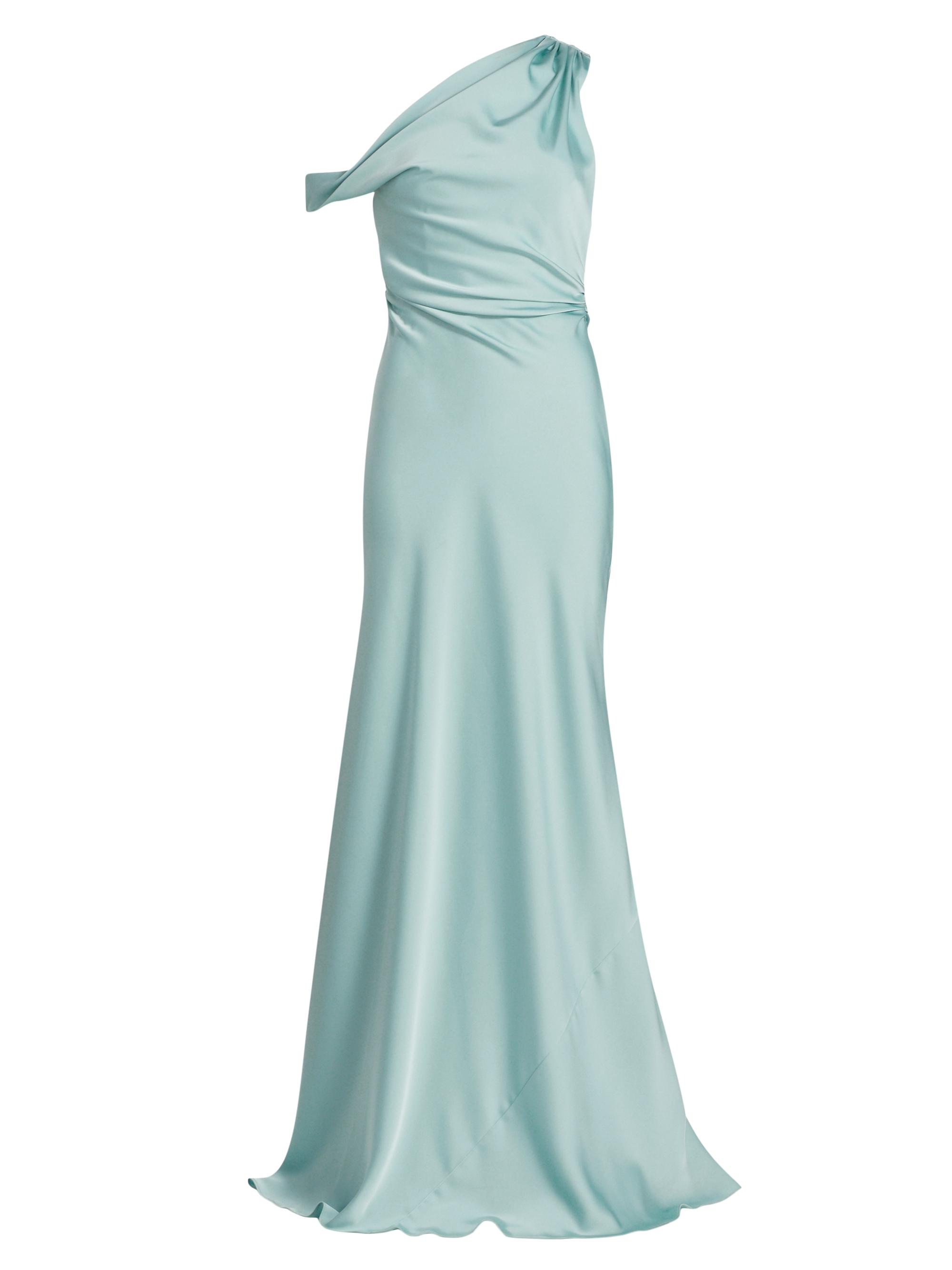 Amur Women's Chloe Asymmetrical Gown - Tachyon Blue