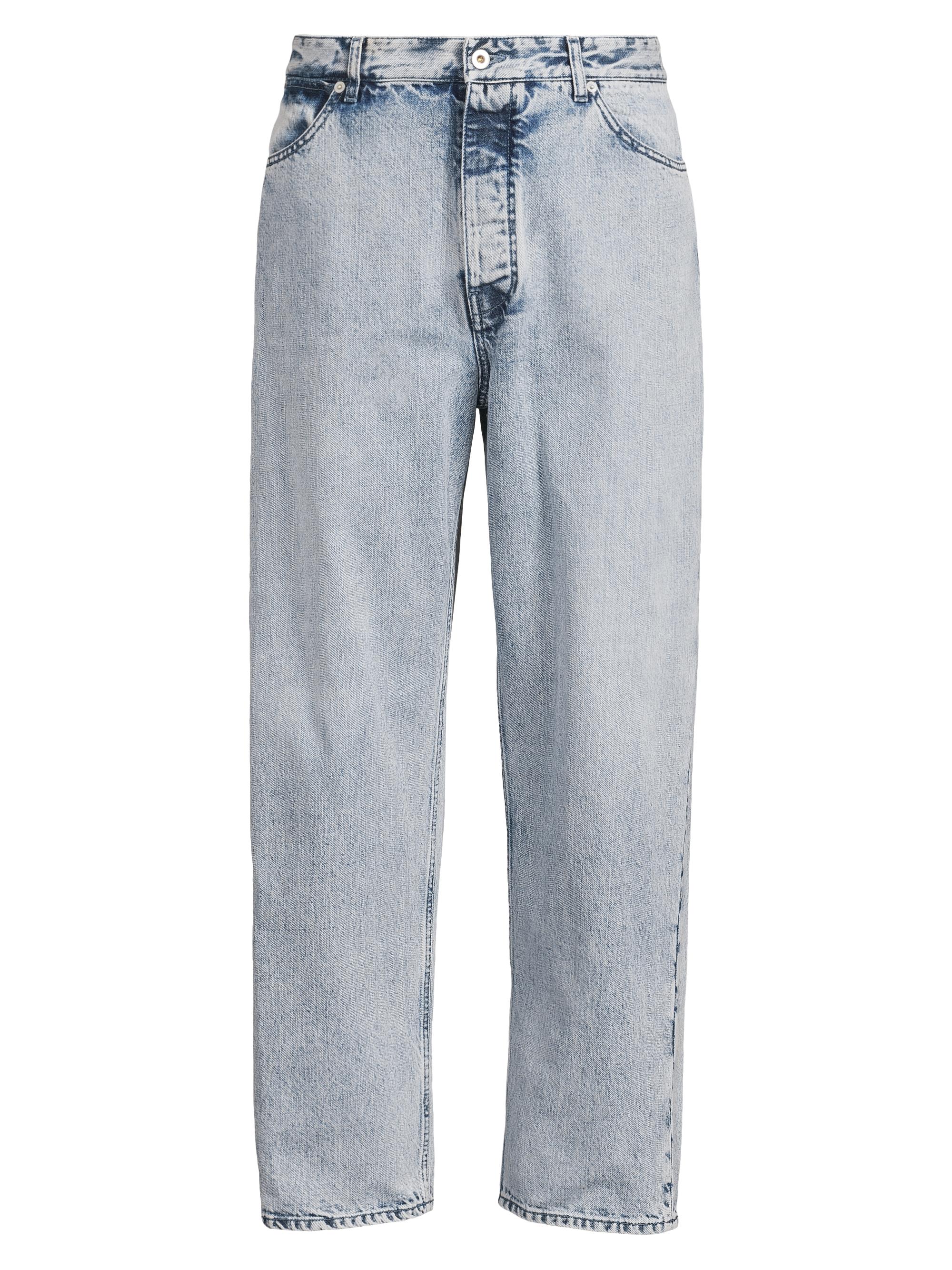 Jil Sander Men's 183 Acid-Wash 23 Treated Jeans - Antartic