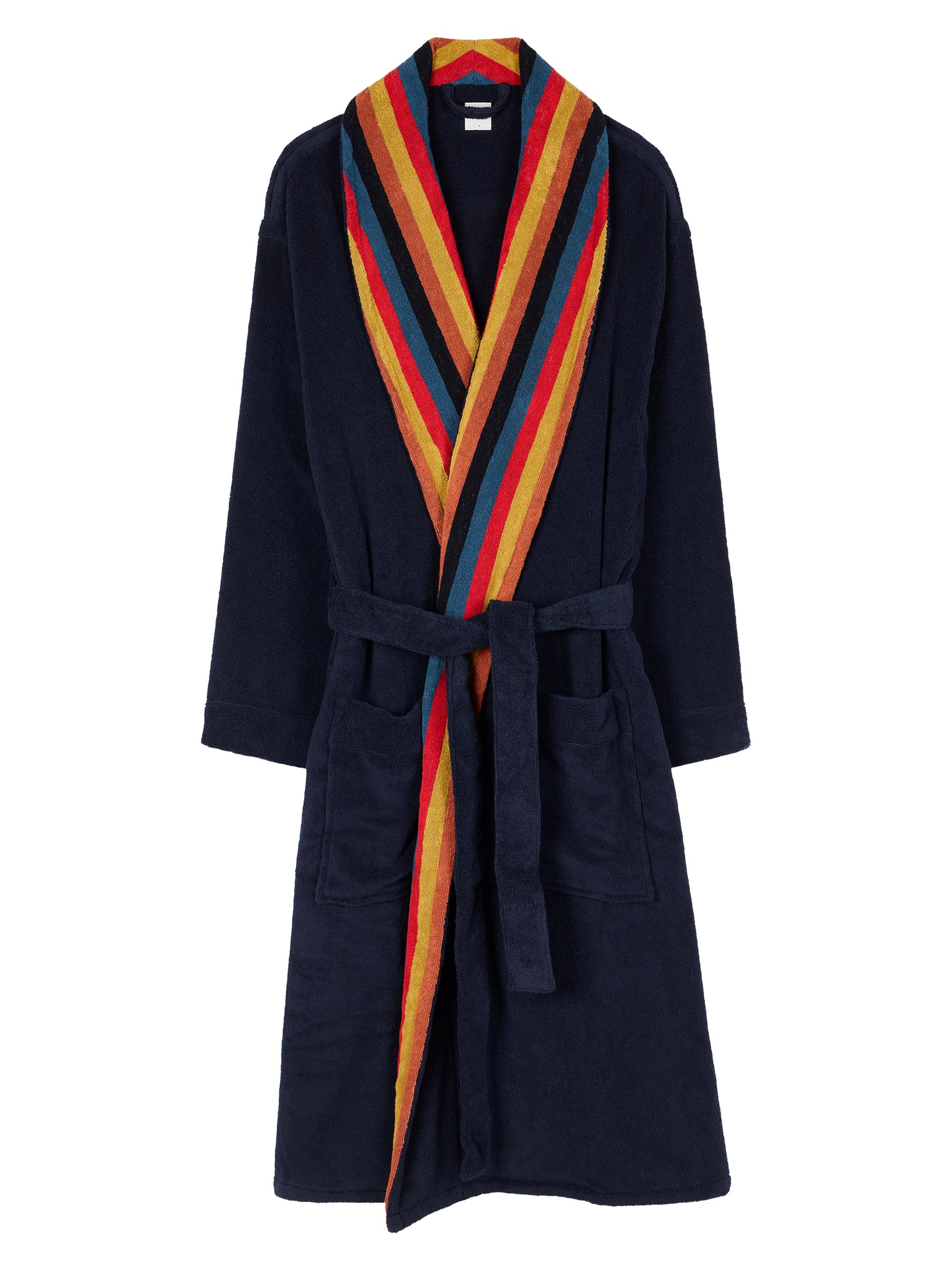 Paul Smith Men's Cotton Striped-Collar Dressing Gown