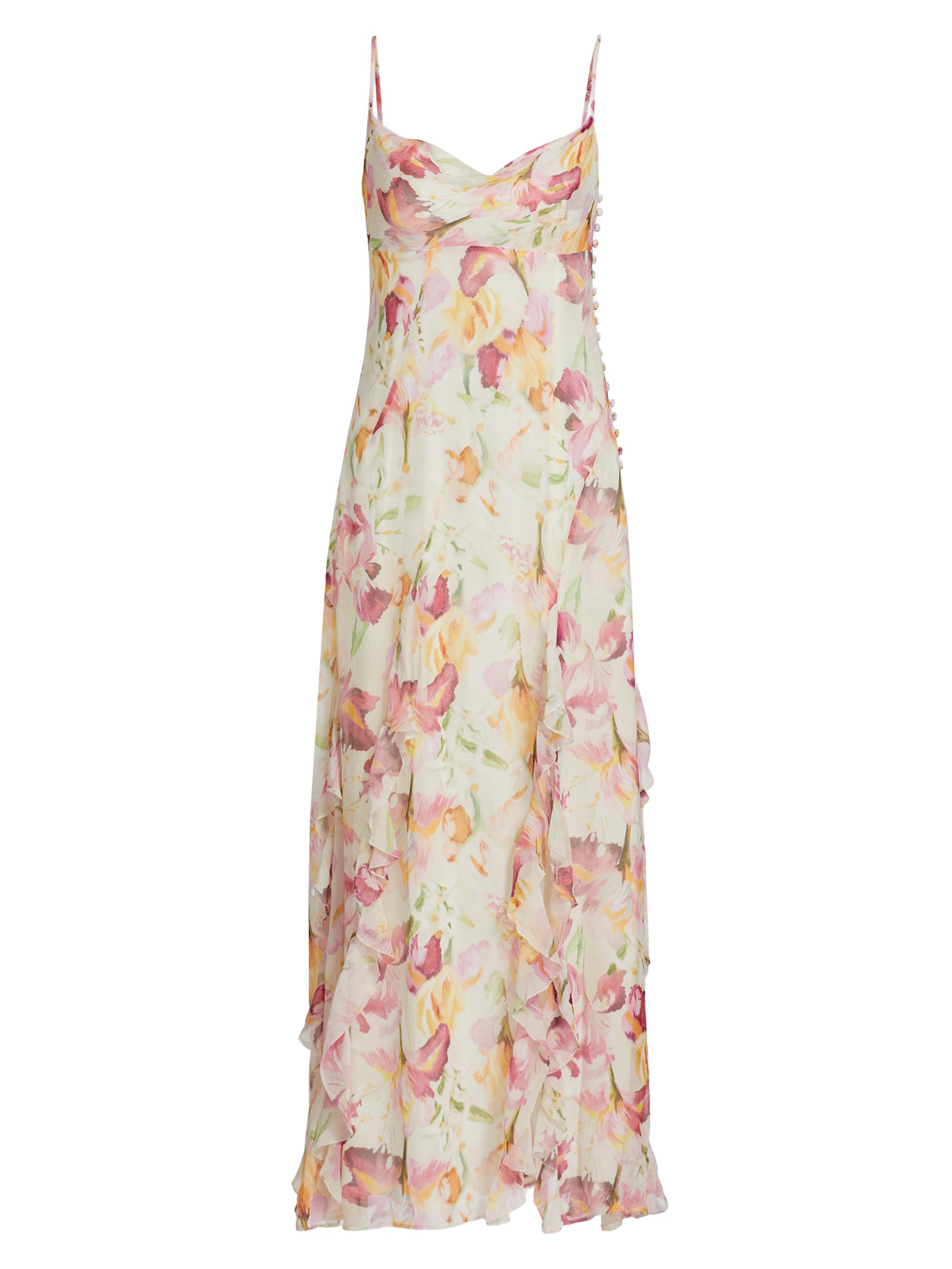 Nicholas the Label Women's Kamila Ruffle Cowl A-line Gown - Luna  Wildflower