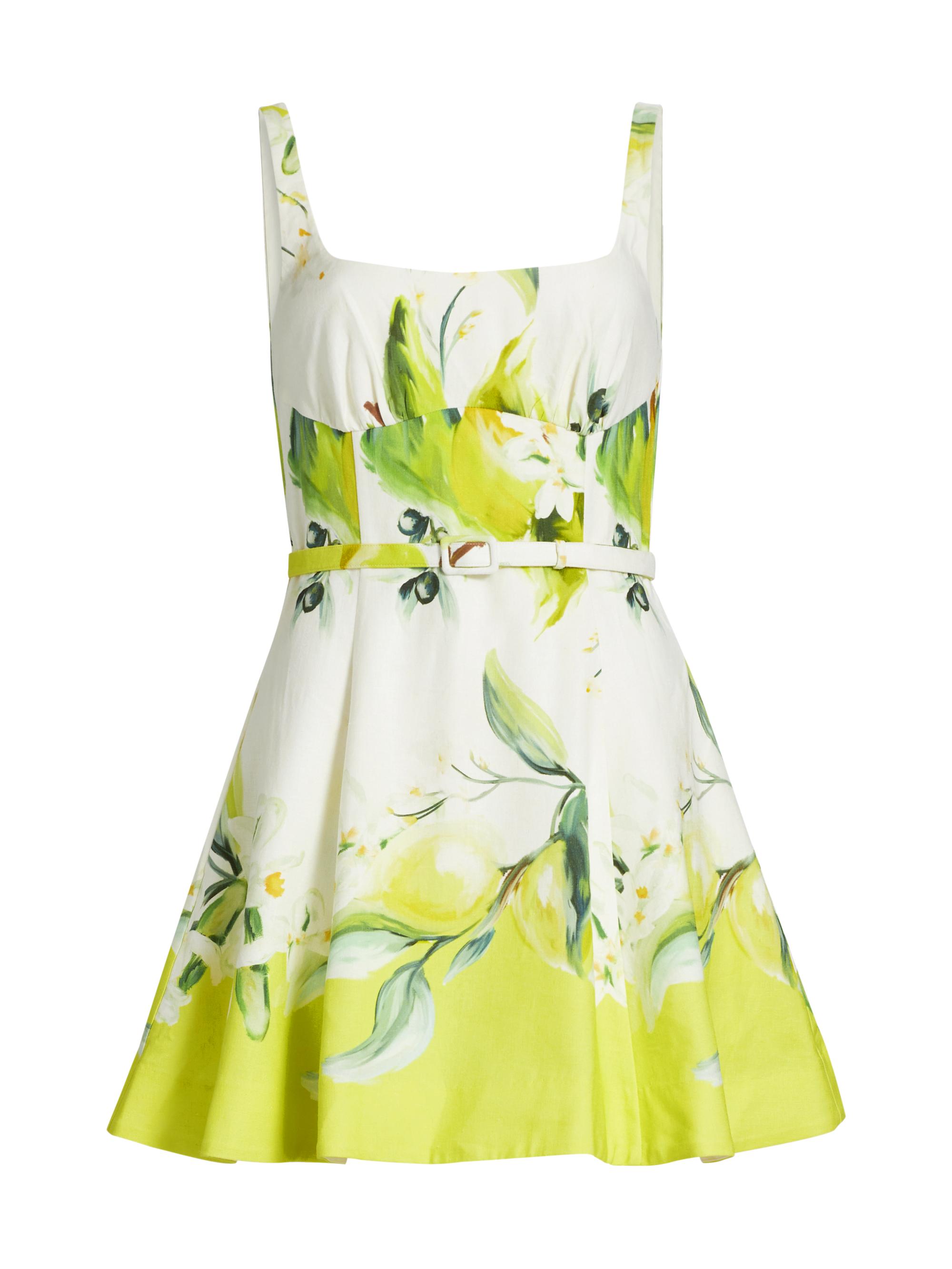 Nicholas the Label Women's Eleni Fit-And-Flare Minidress - Anisa  Lemon