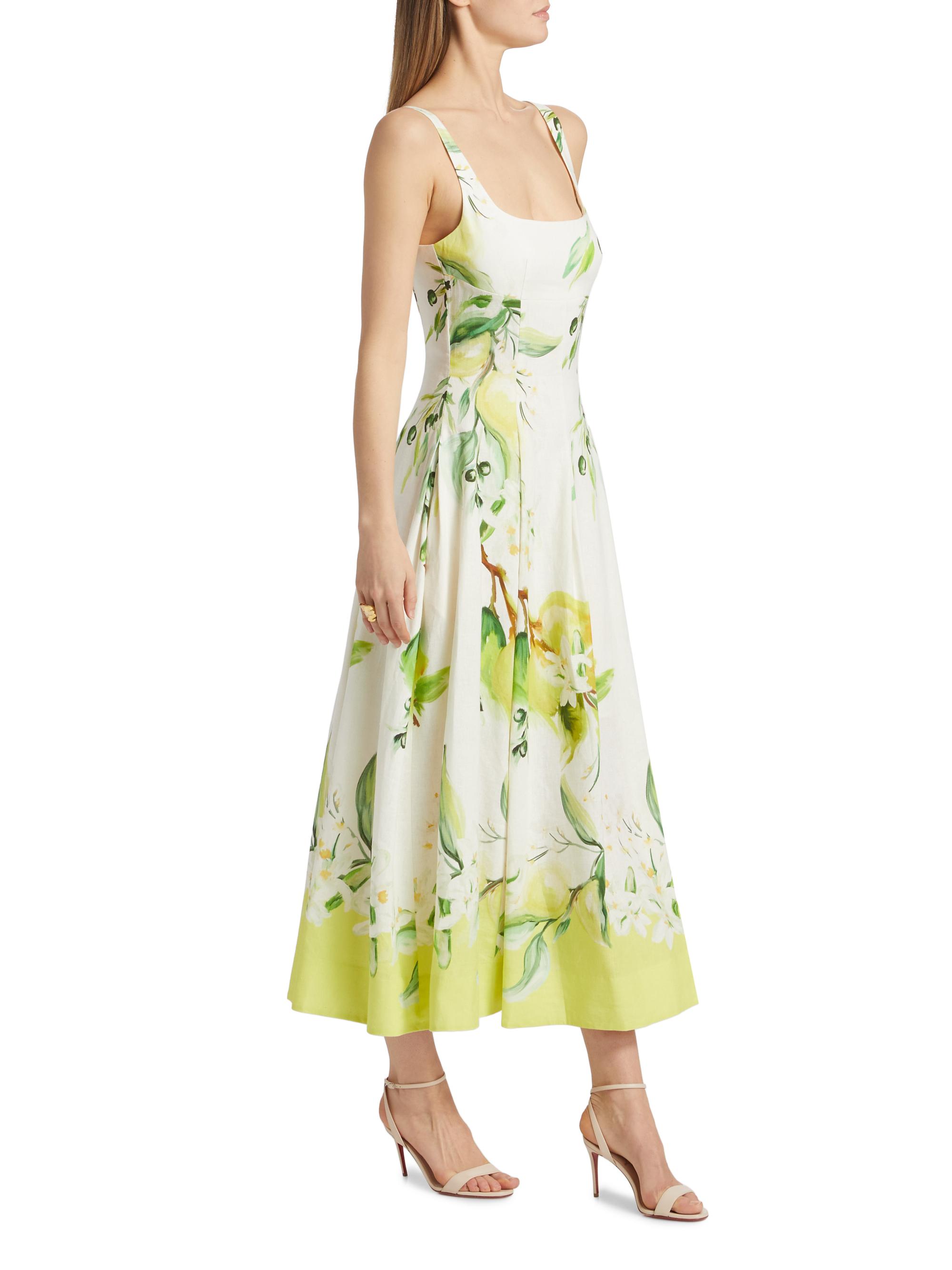 Nicholas the Label Alexandra Floral Panelled Midi-Dress | Saks