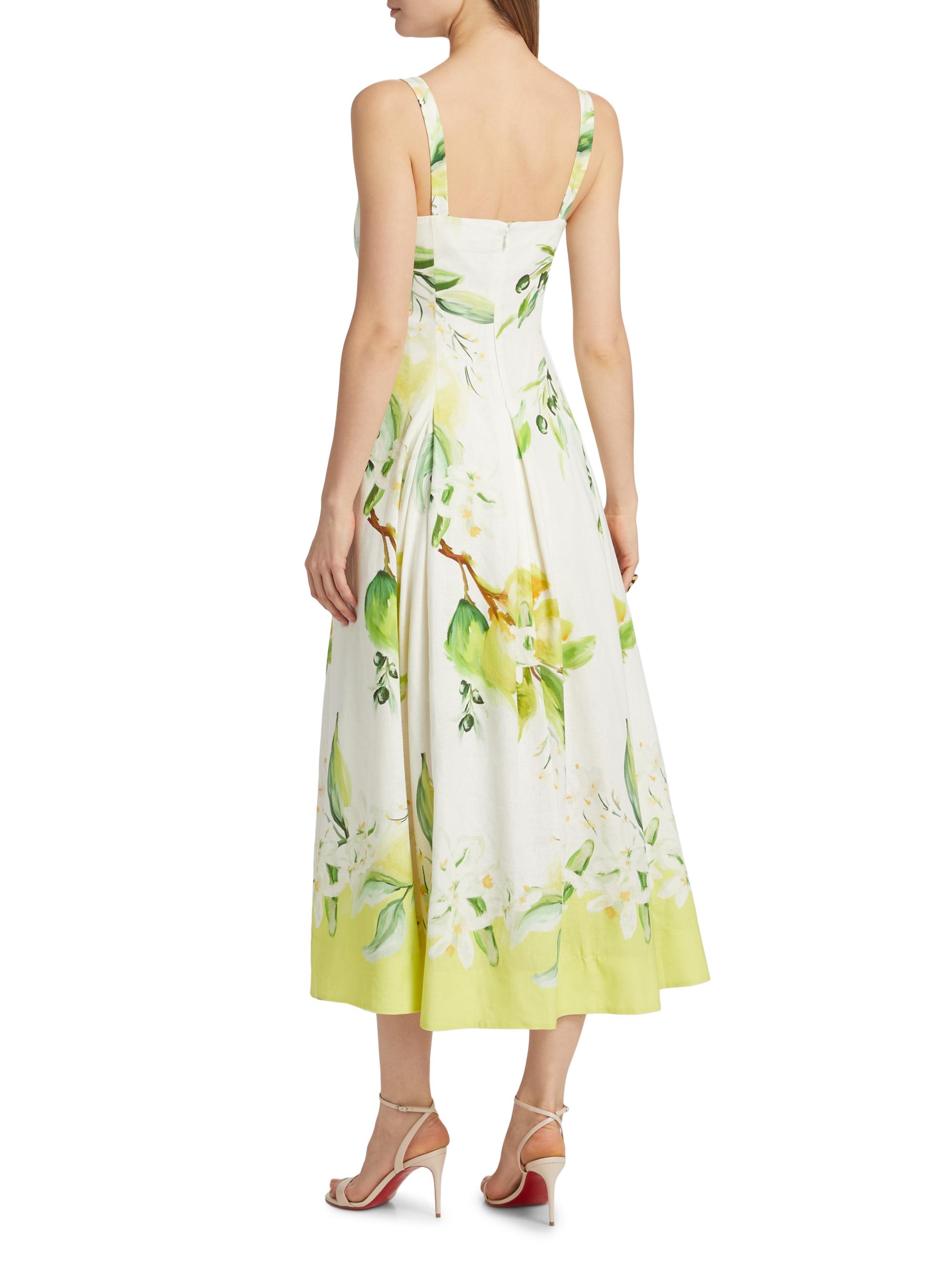 Nicholas the Label Alexandra Floral Panelled Midi-Dress | Saks Fifth Avenue